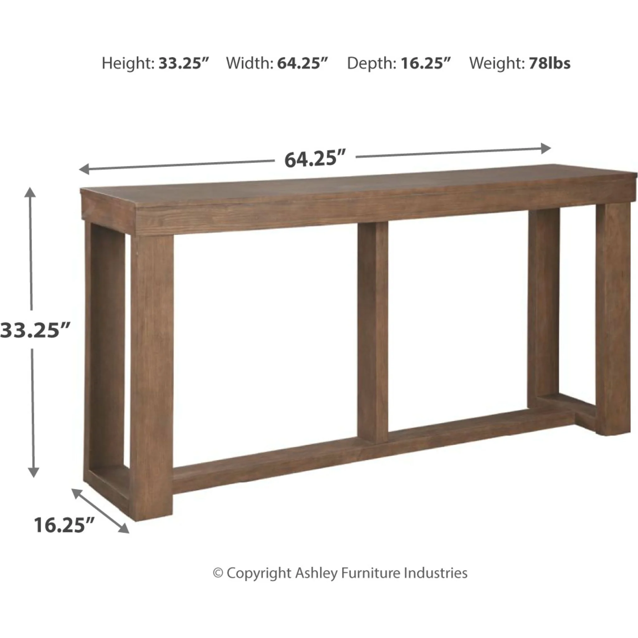 Cariton Sofa Table - Gray - Image 6