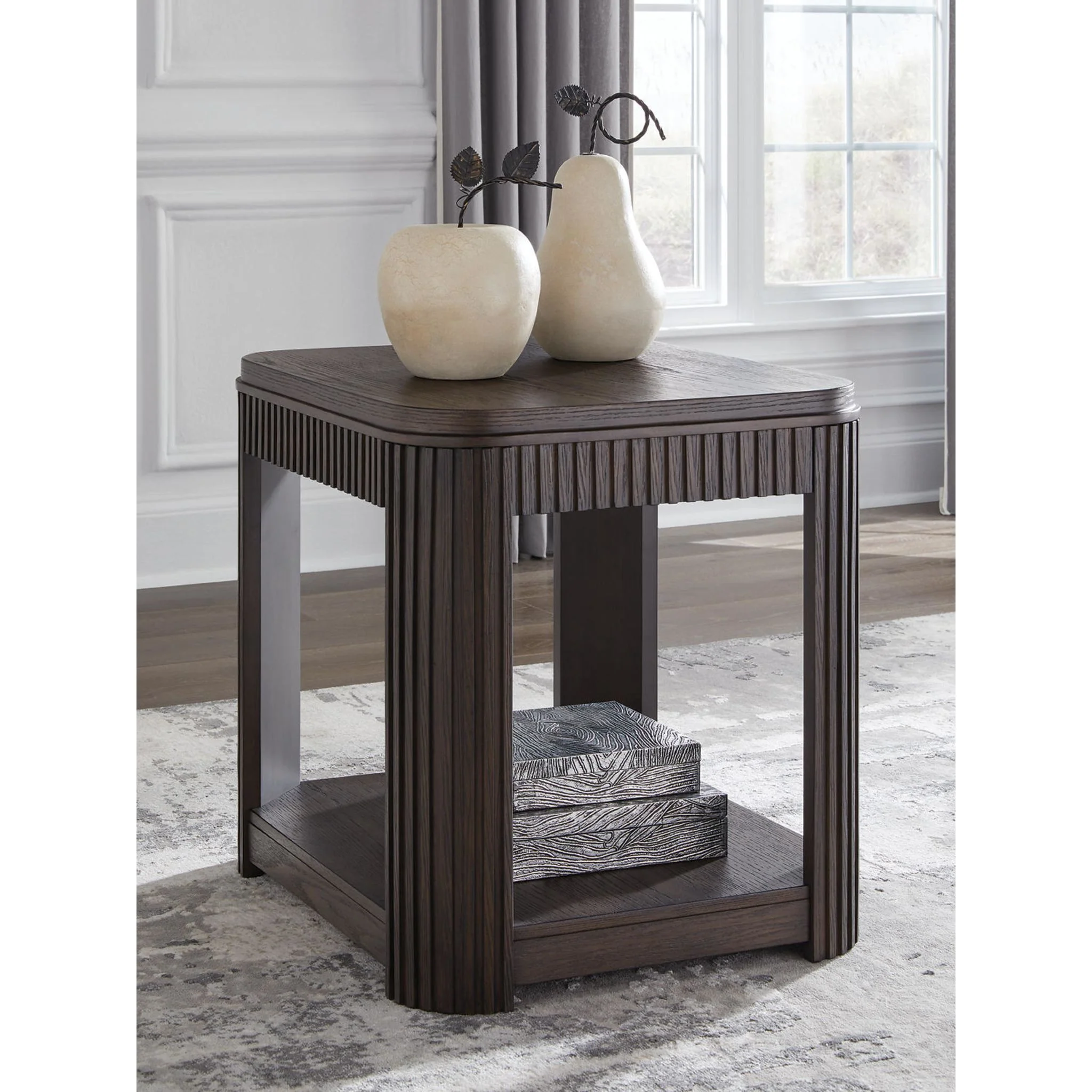 Carlibrie End Table - Warm Brown - Image 3