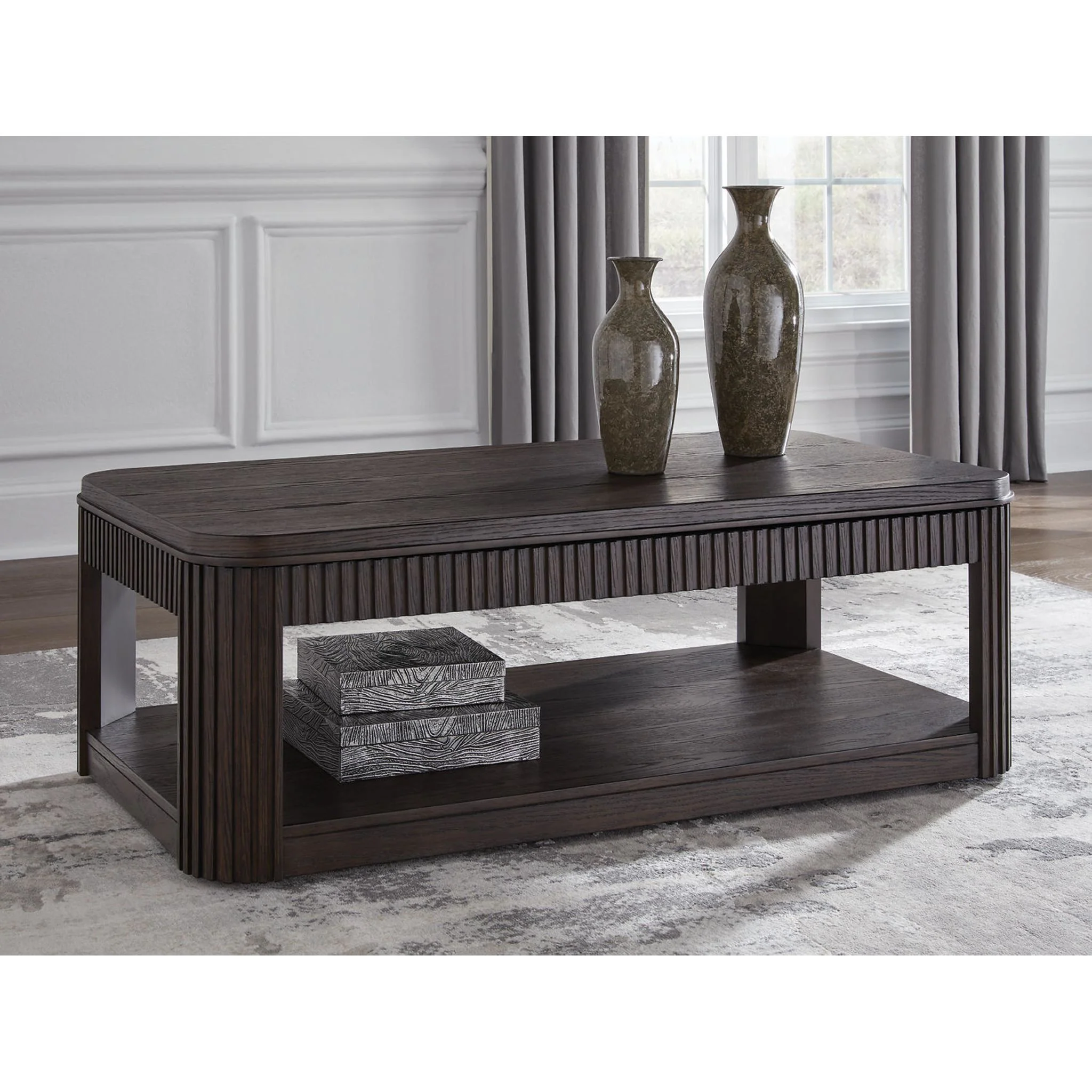 Carlibrie Lift-Top Coffee Table - Warm Brown - Image 6