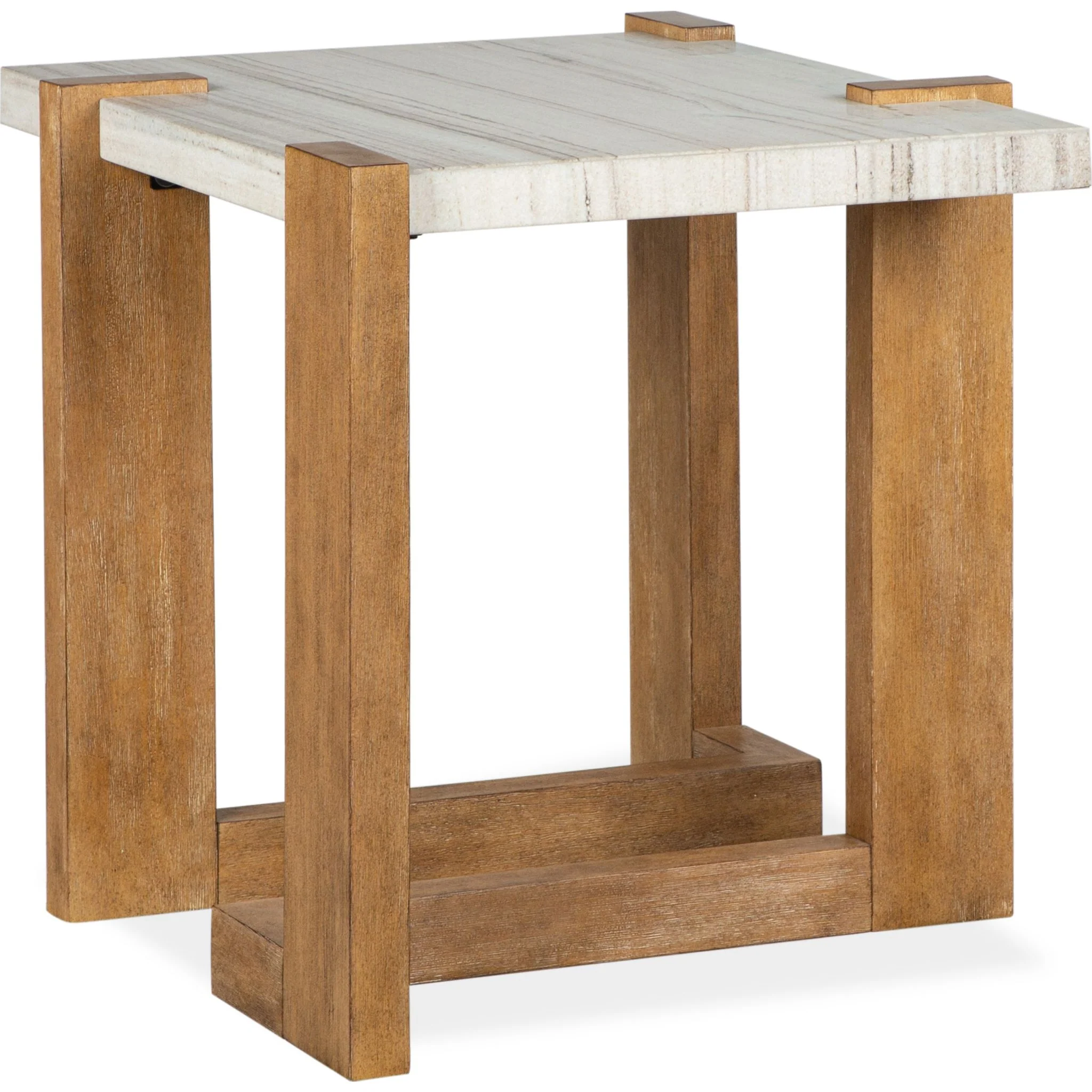 Carrington End Table - Honey Wheat - Image 2