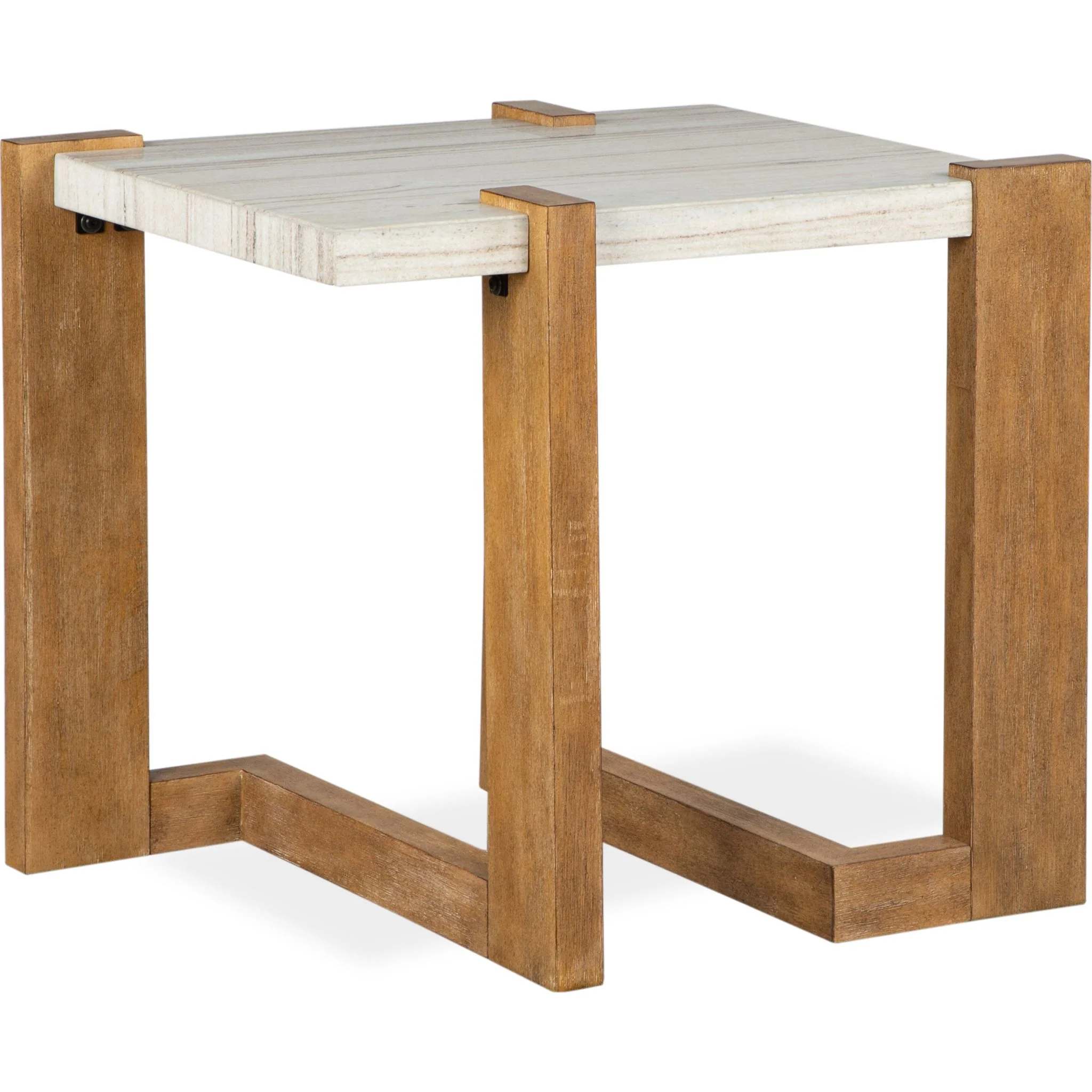 Carrington End Table - Honey Wheat - Image 4