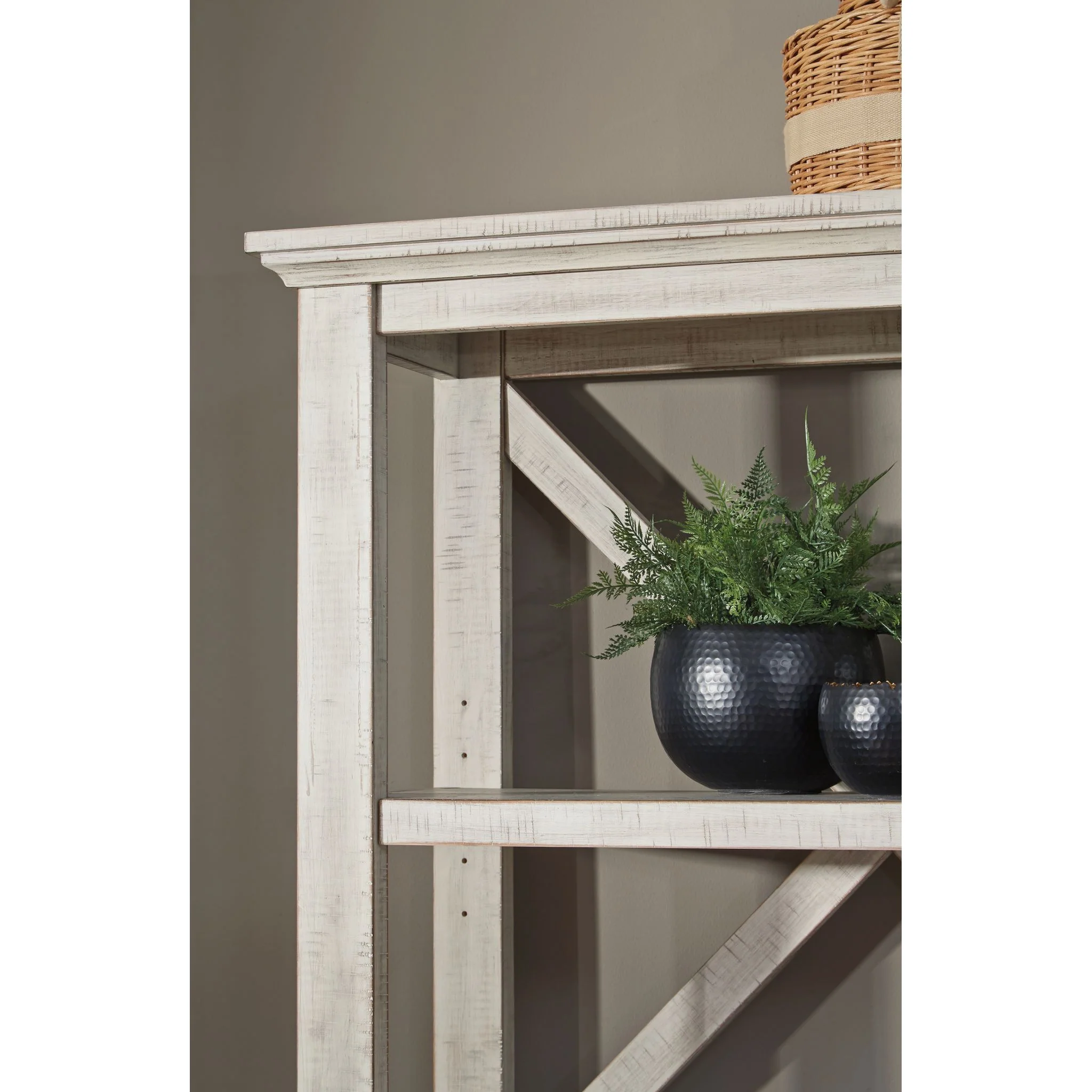 Carynhurst Bookcase - Whitewash - Image 3