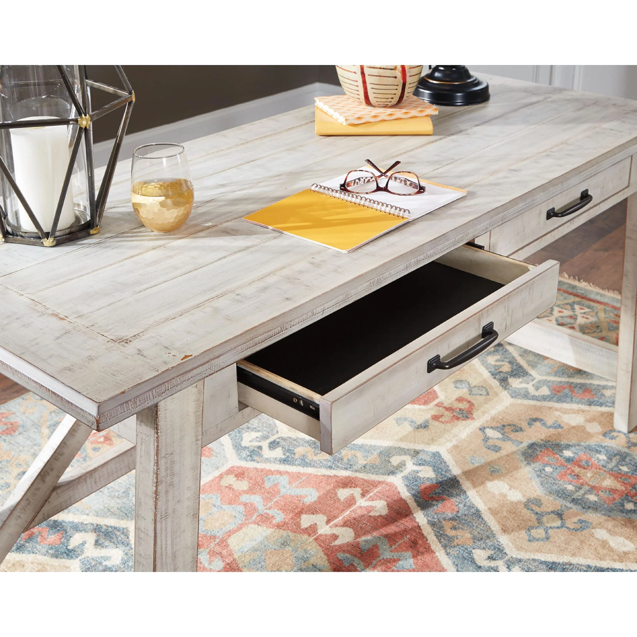 Carynhurst Desk - Whitewash - Image 33