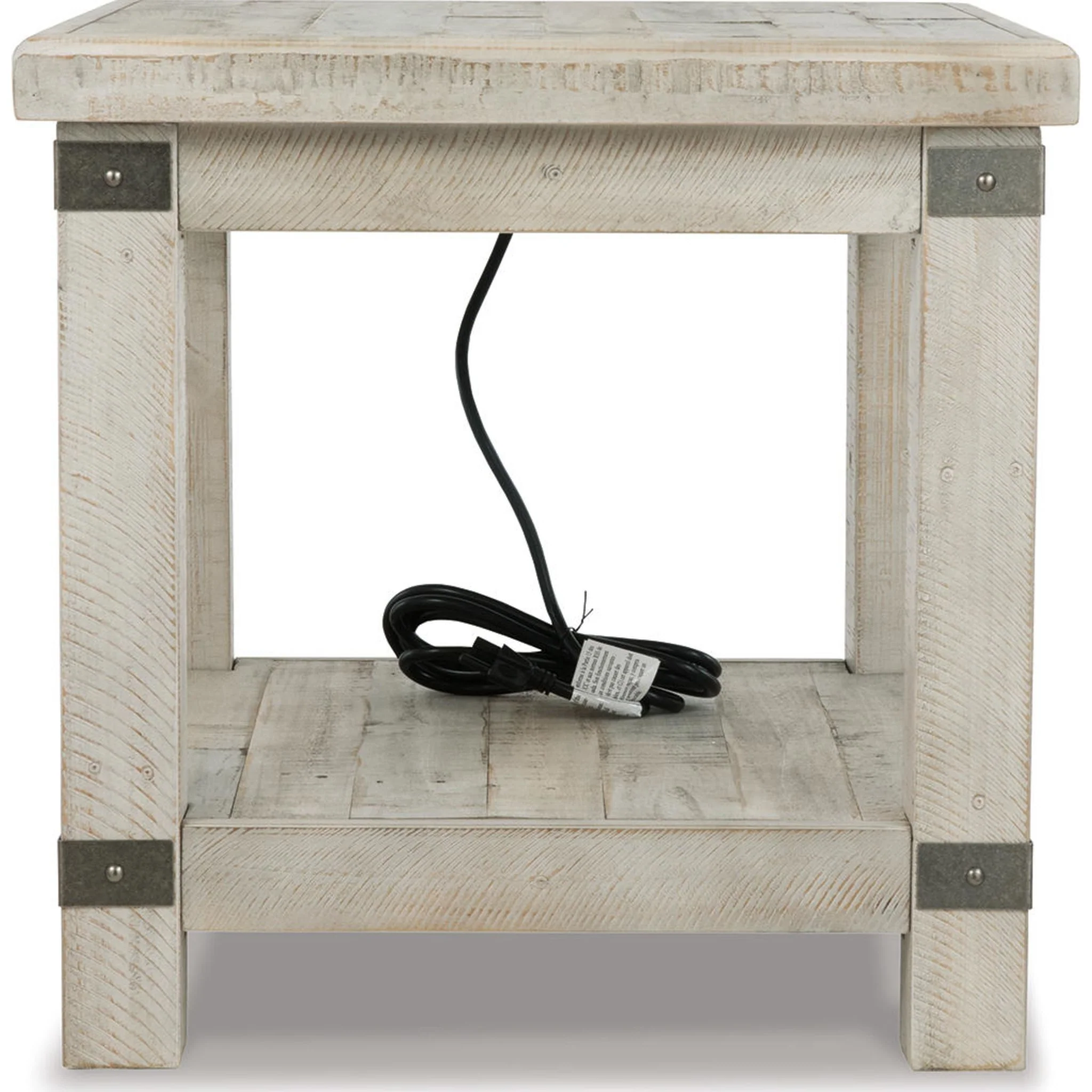 Carynhurst End Table - White Wash Gray - Image 10