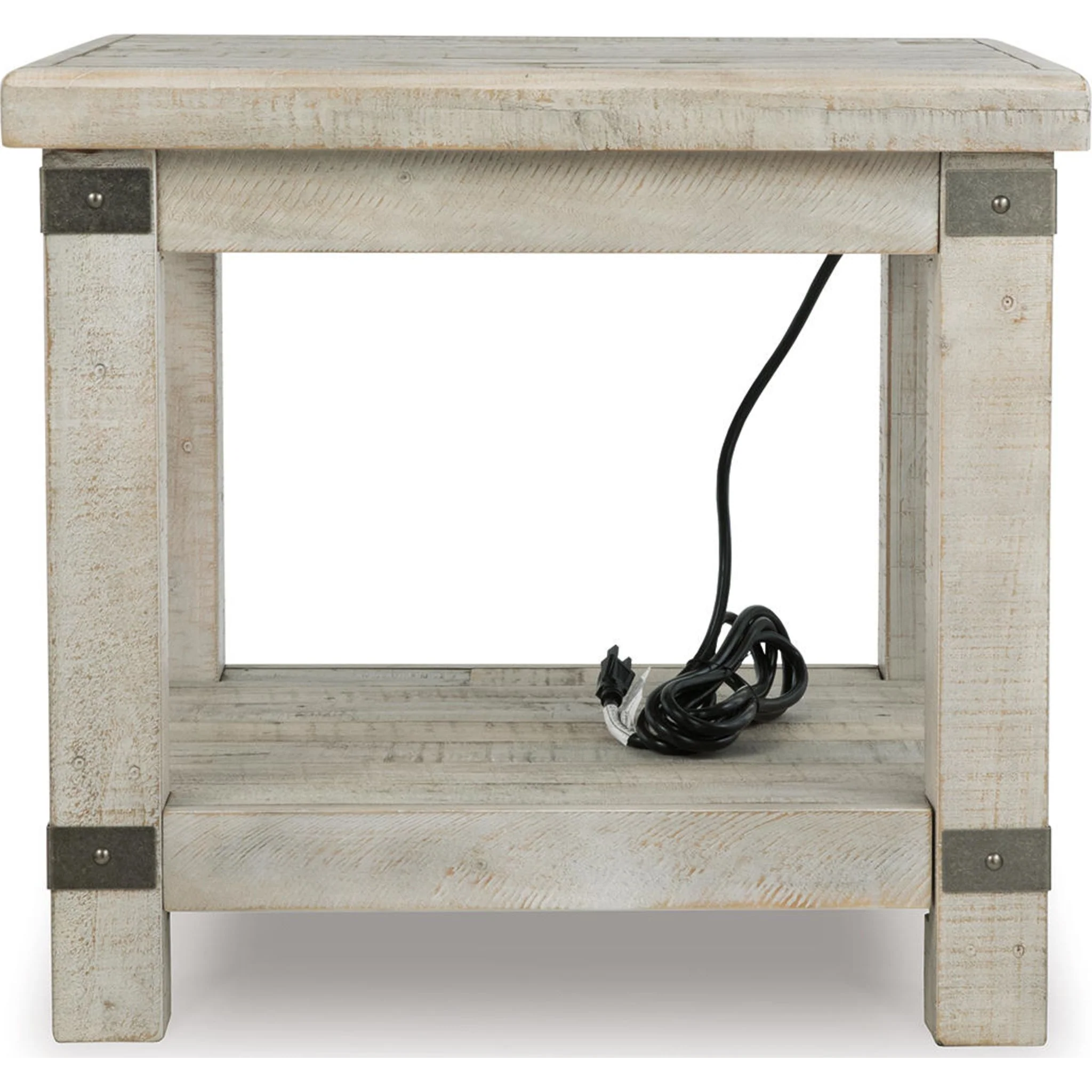 Carynhurst End Table - White Wash Gray - Image 16