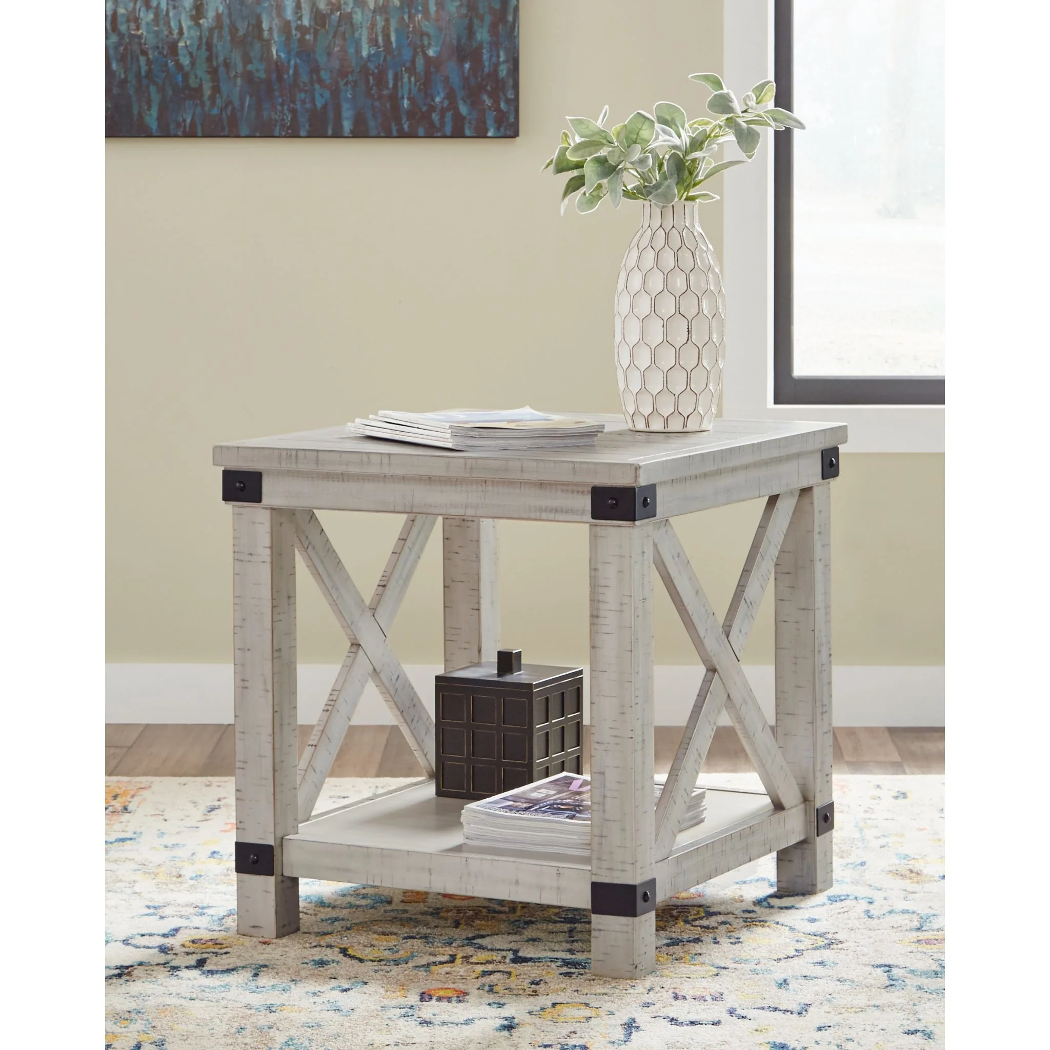 Carynhurst End Table - Whitewash - Image 2