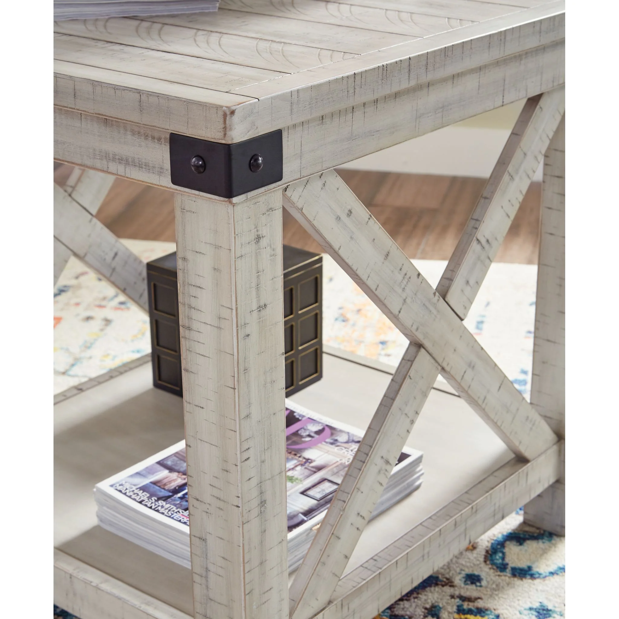 Carynhurst End Table - Whitewash - Image 5