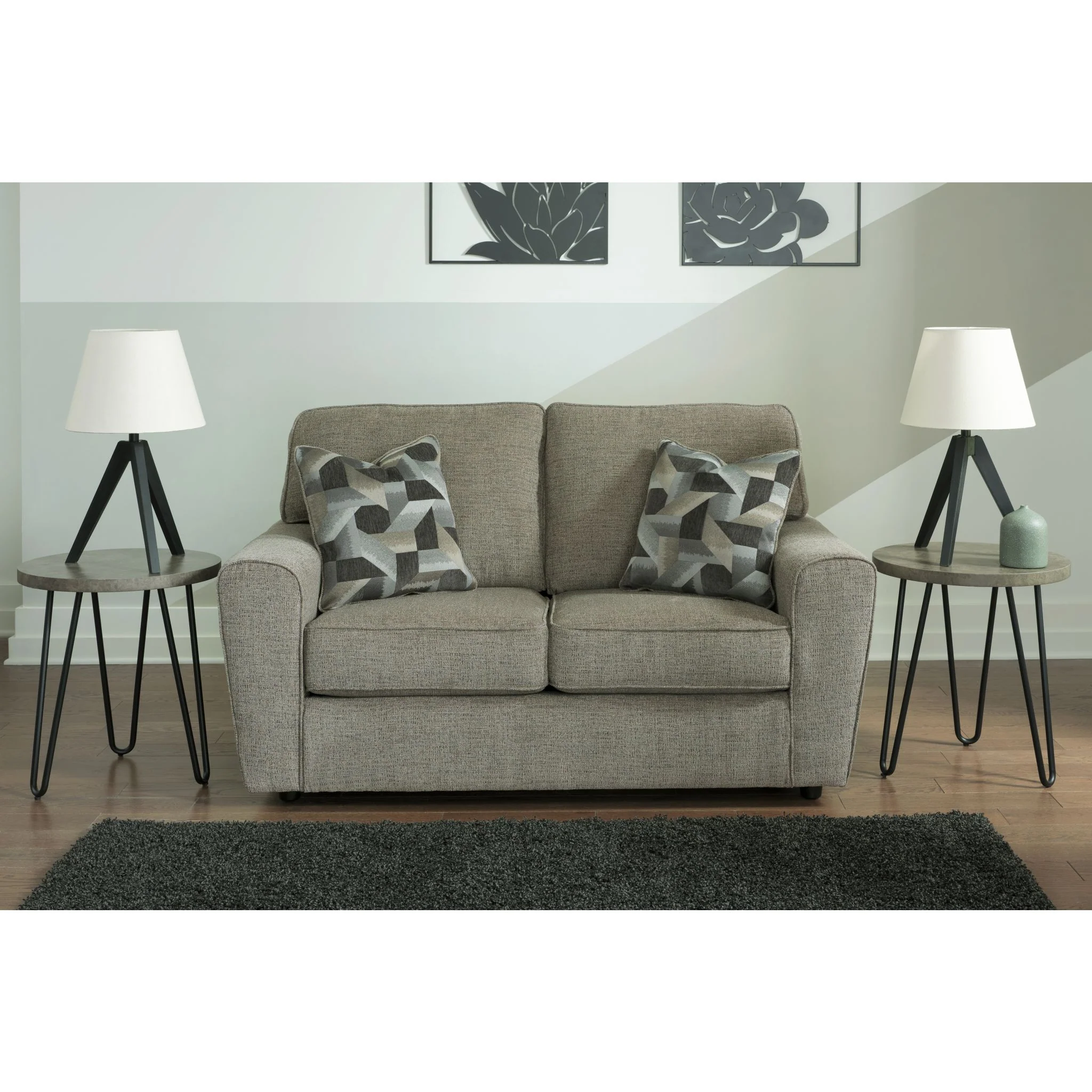 Cascilla Loveseat - Pewter - Image 2