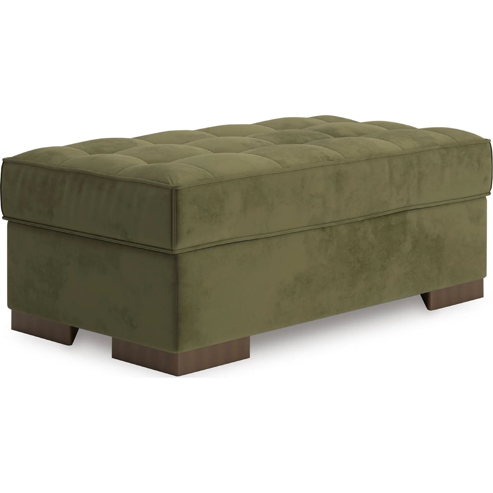 Caspian-Town Oversized Accent Ottoman - Olive - Image 3