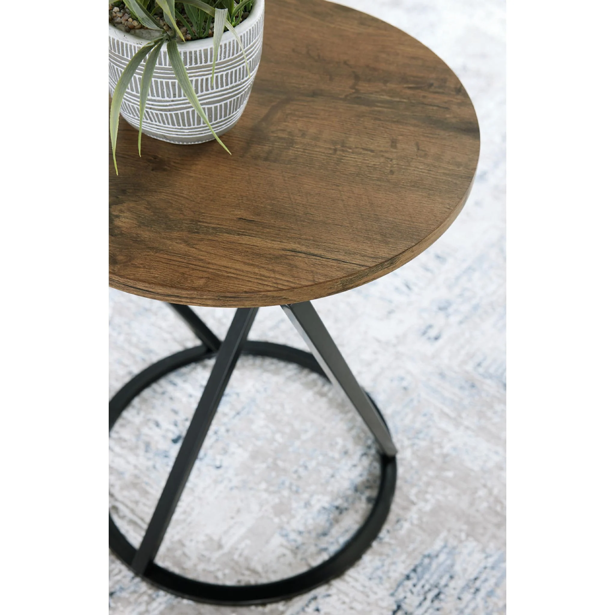 Cassbryn 3 Pack Tables - Brown/Black - Image 6