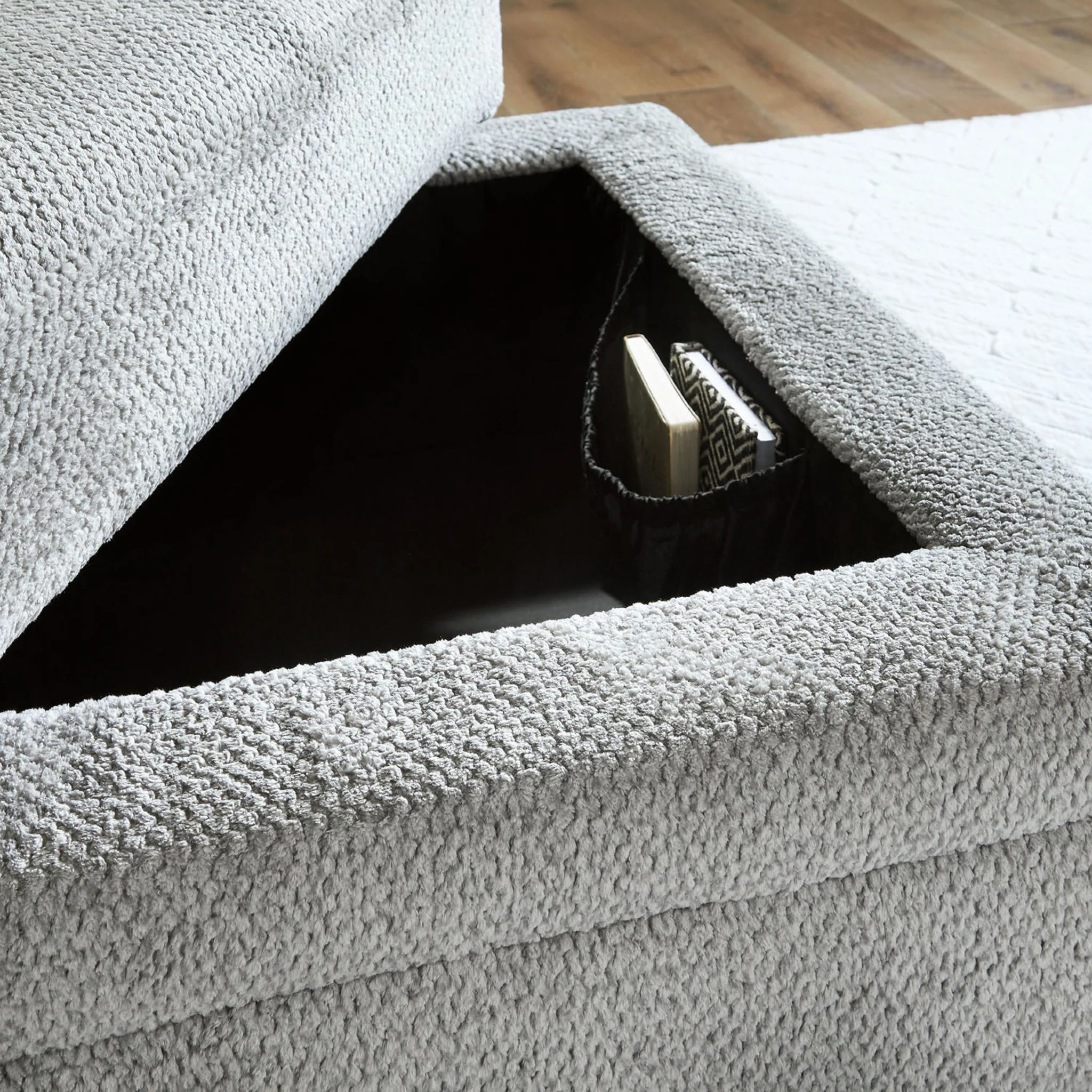Casselbury Storage Ottoman - Cement - Image 5