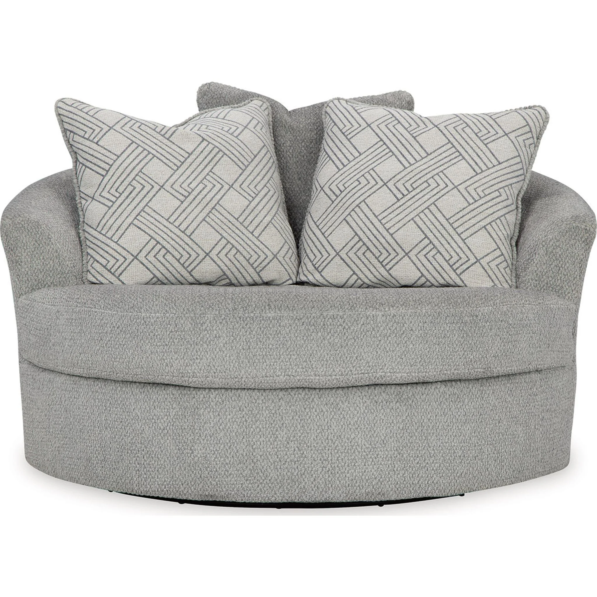 Casselbury Swivel Chair - Cement - Image 4