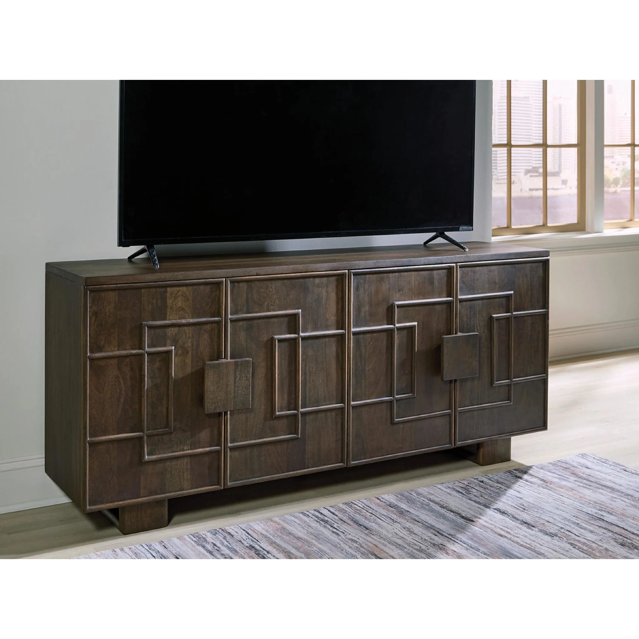 Cato Accent Cabinet - Dark Brown - Image 10