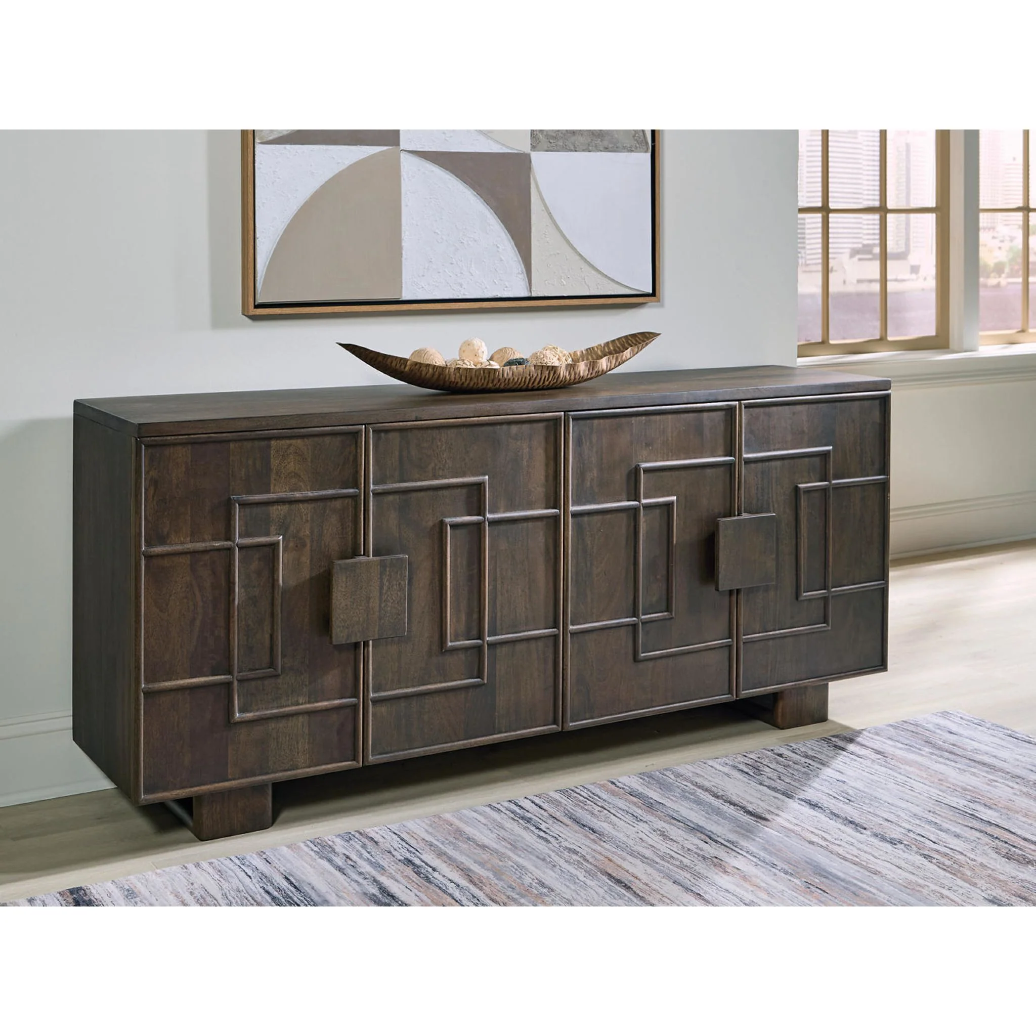 Cato Accent Cabinet - Dark Brown - Image 3