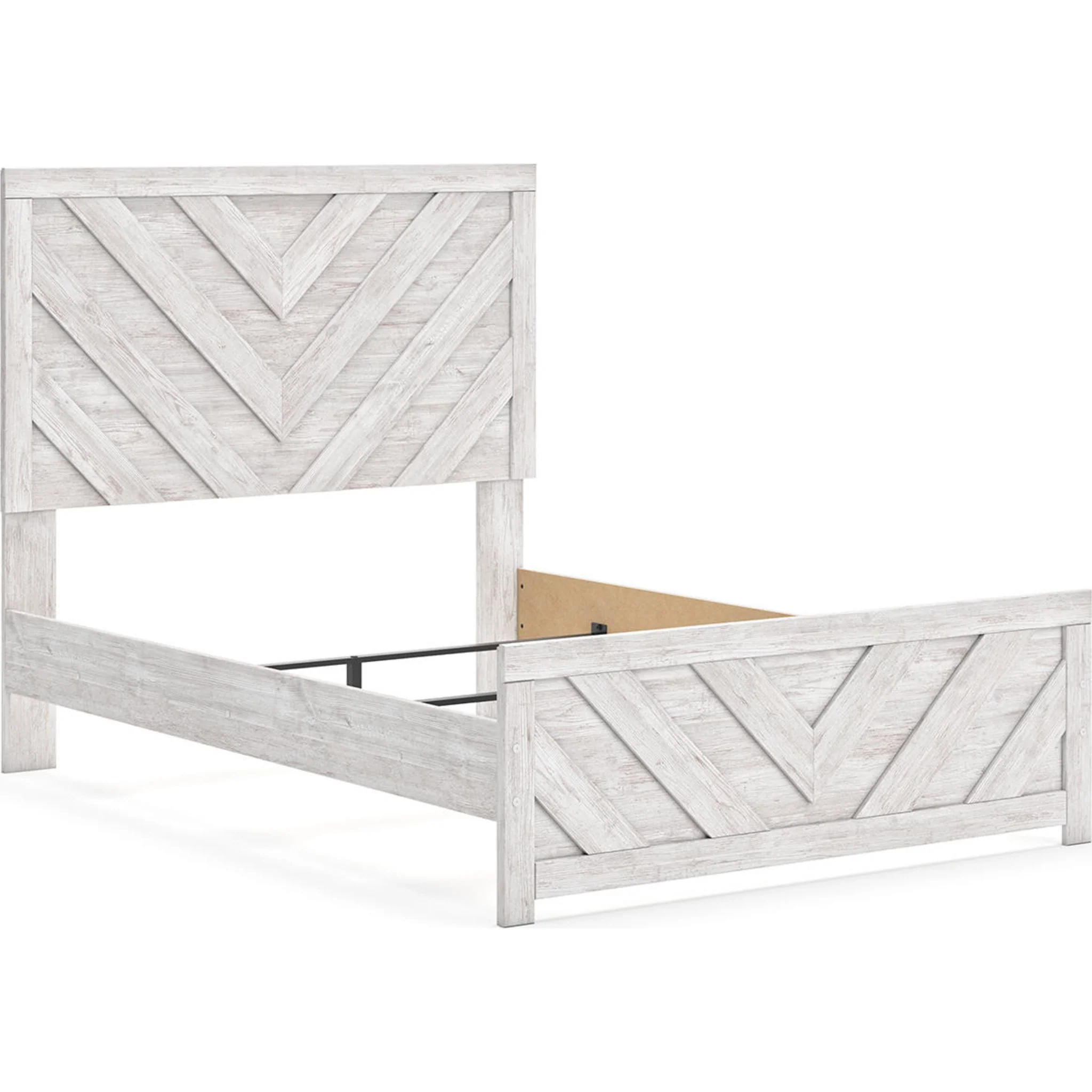 Cayboni 6 Piece Full Panel Bedroom - Whitewash - Image 14