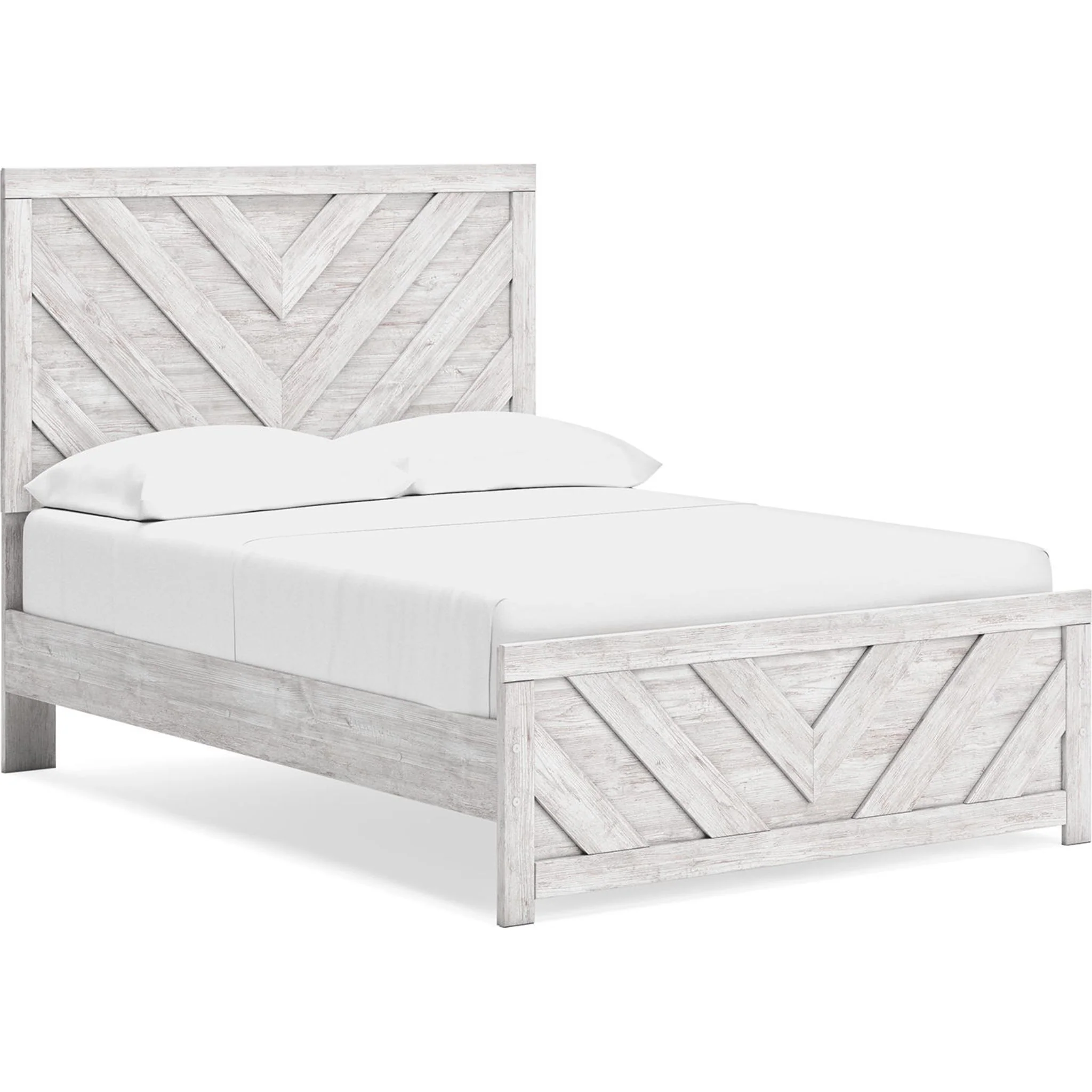 Cayboni 6 Piece Full Panel Bedroom - Whitewash - Image 15