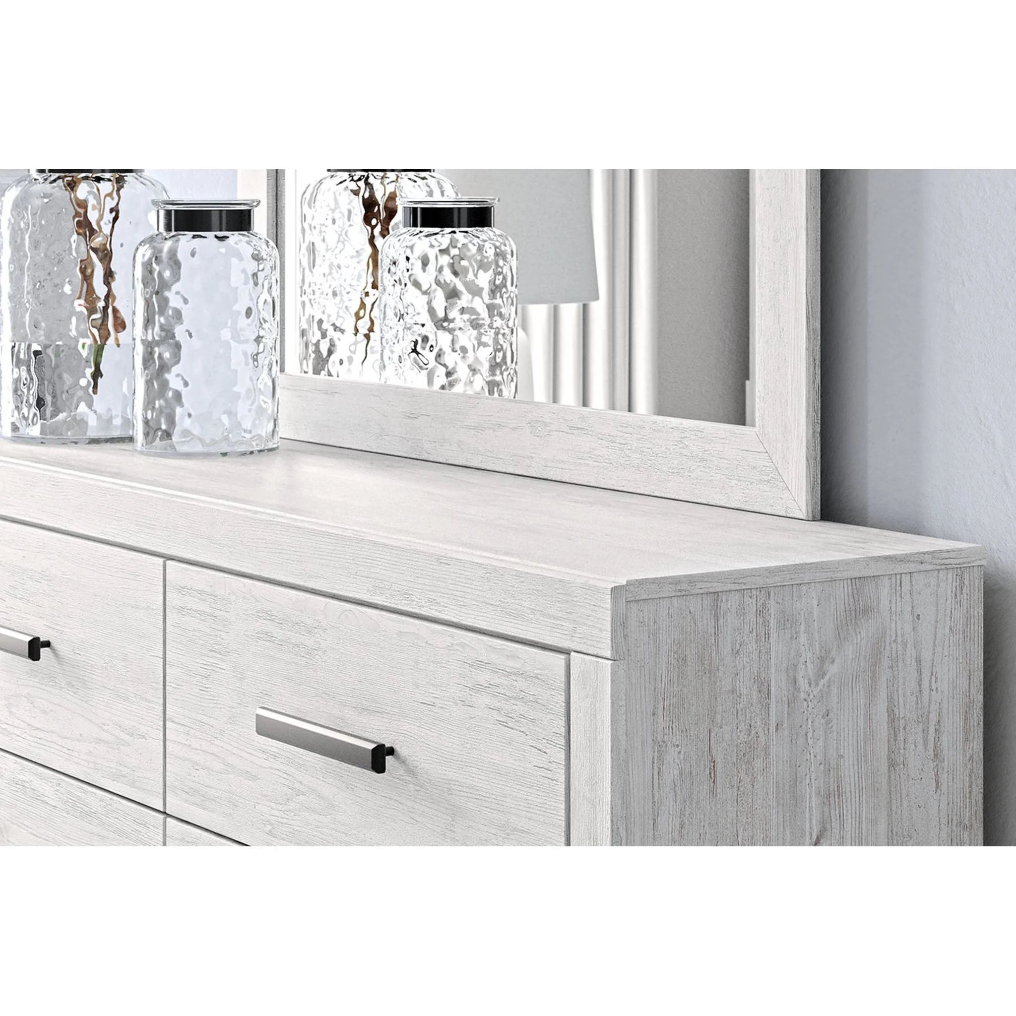 Cayboni 6 Piece Full Panel Bedroom - Whitewash - Image 9