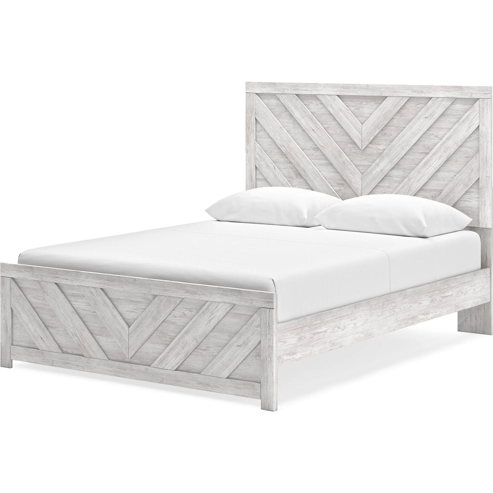 Cayboni 6 Piece Queen Panel Bedroom - Whitewash - Image 12