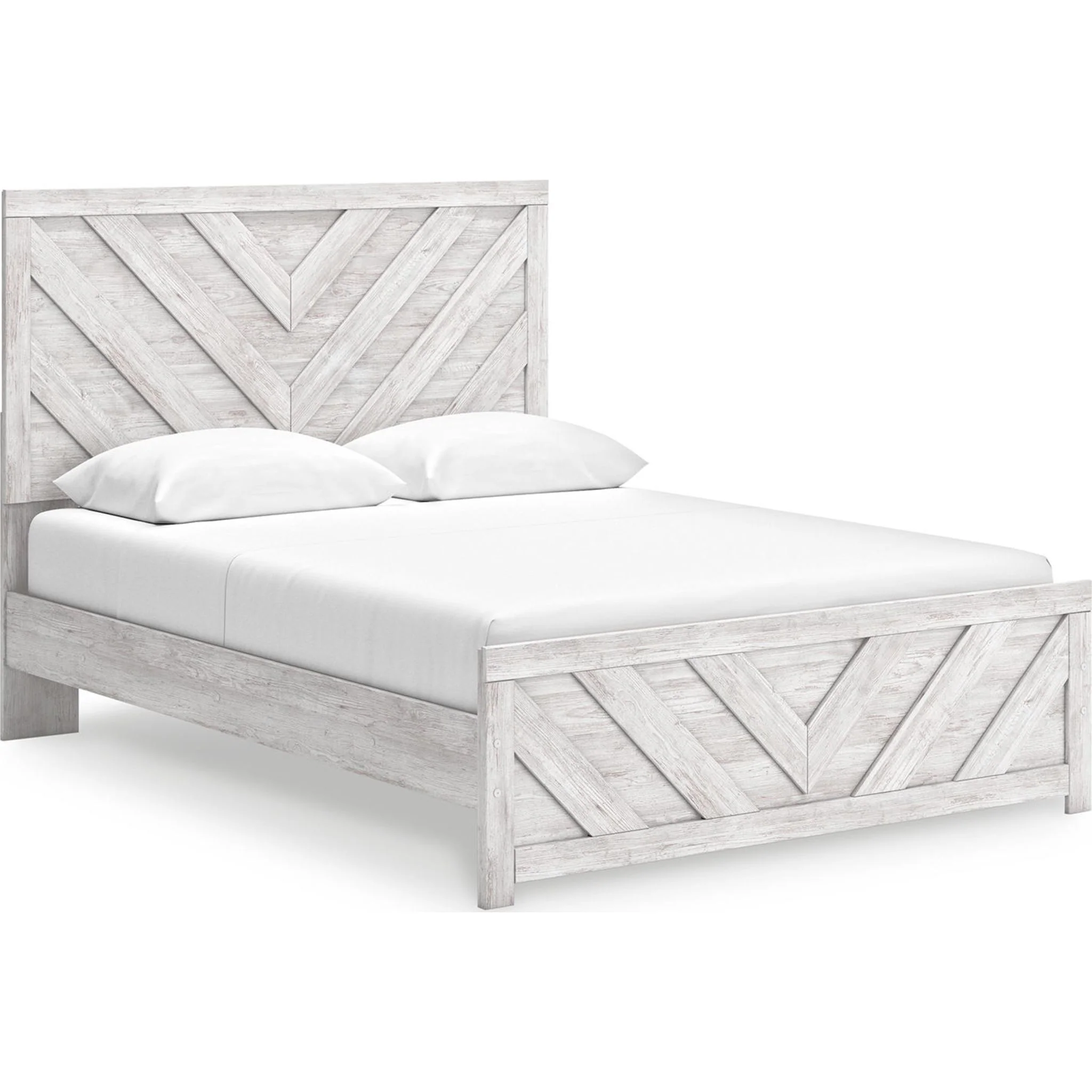 Cayboni 6 Piece Queen Panel Bedroom - Whitewash - Image 14