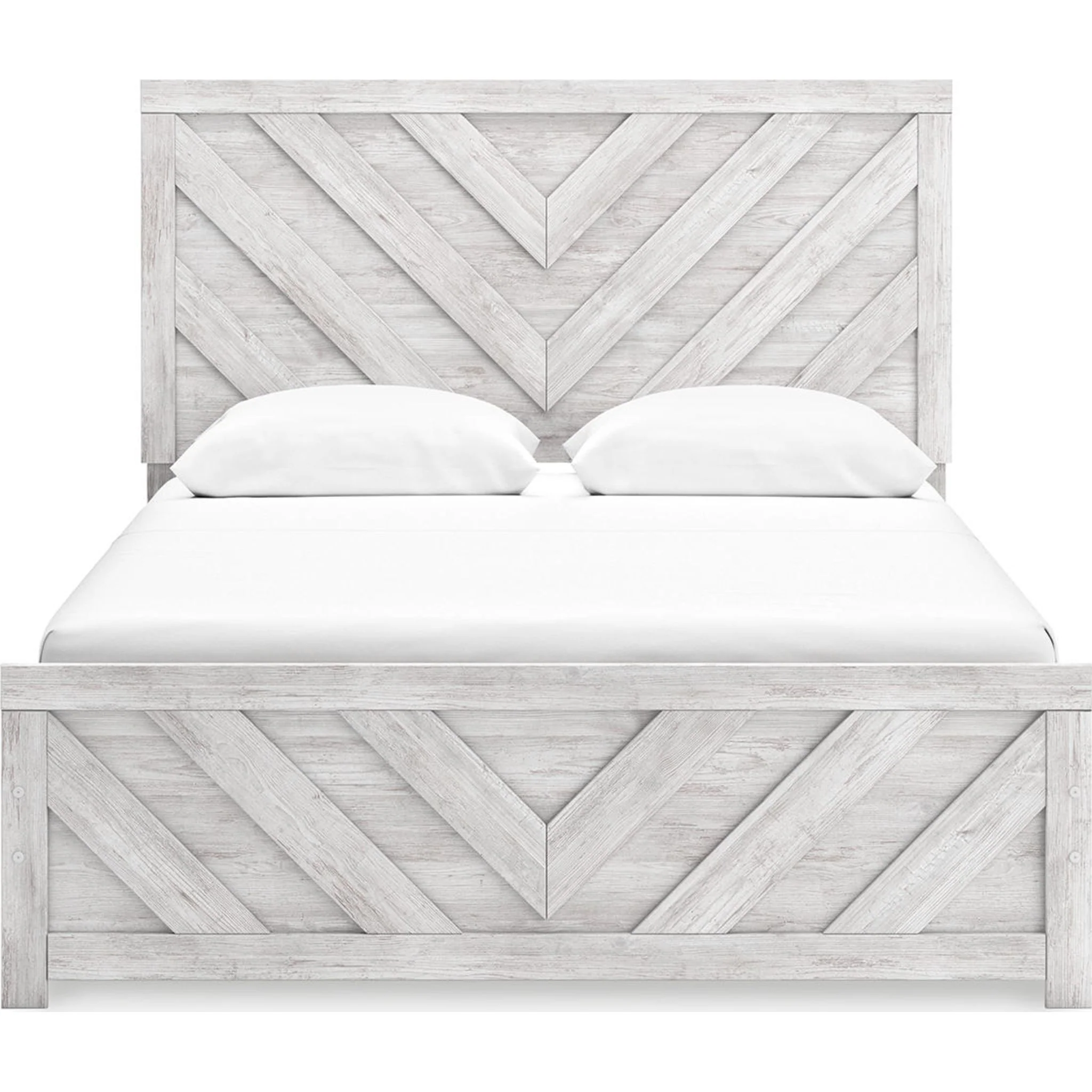 Cayboni 6 Piece Queen Panel Bedroom - Whitewash - Image 18