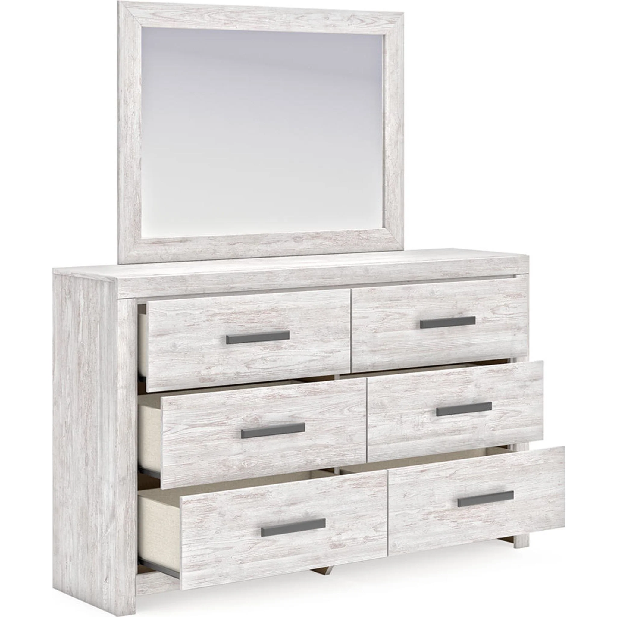 Cayboni 6 Piece Queen Panel Bedroom - Whitewash - Image 4