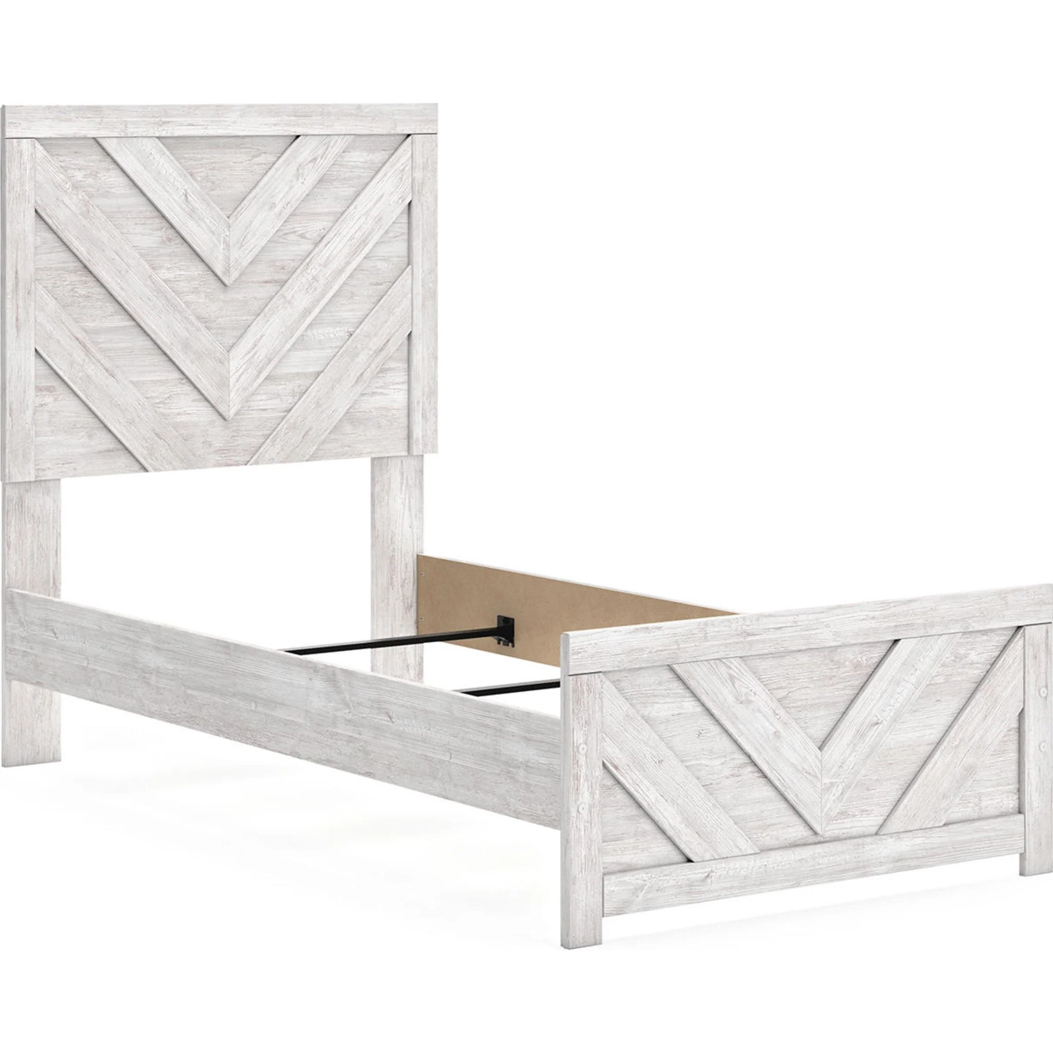 Cayboni 6 Piece Twin Panel Bedroom - Whitewash - Image 14