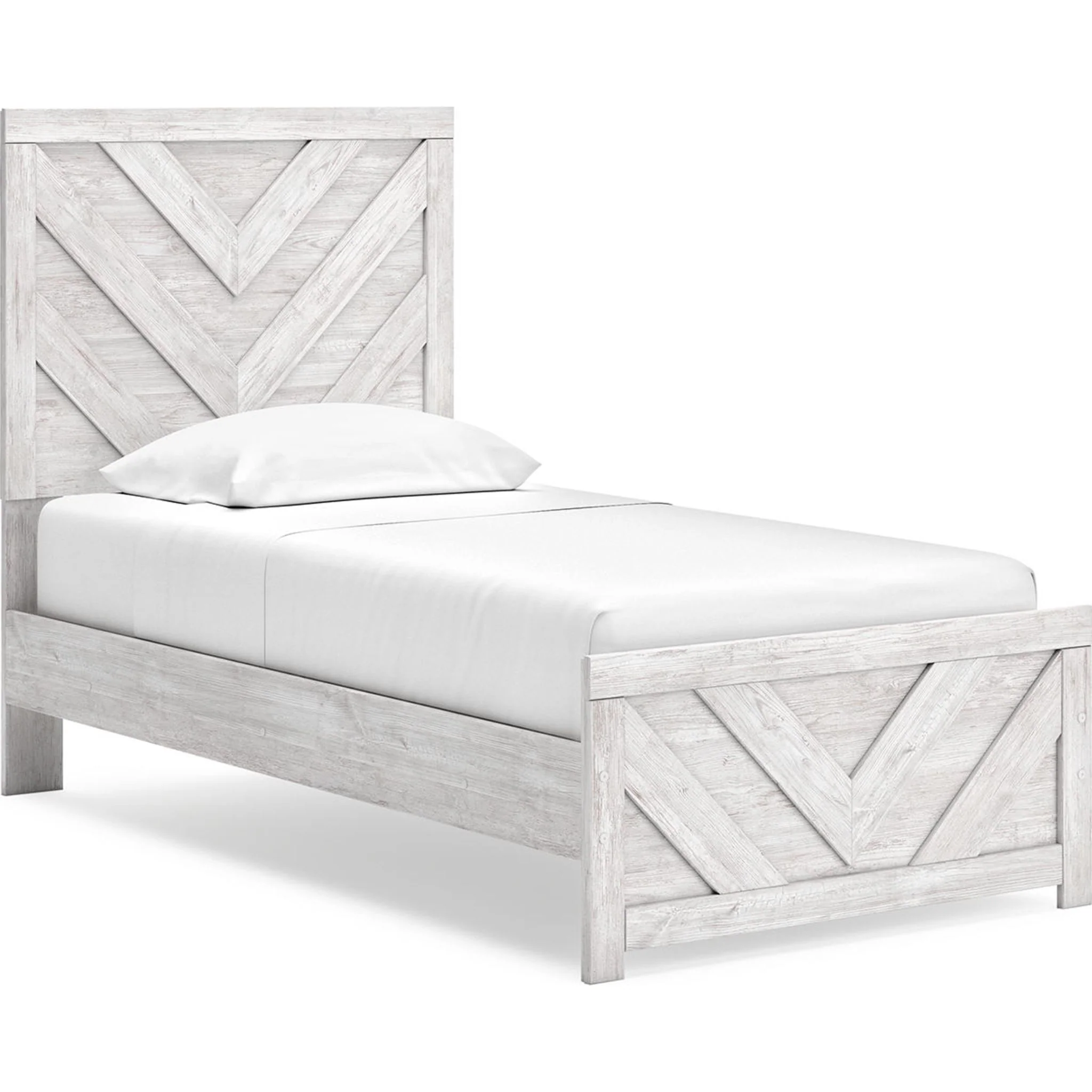 Cayboni 6 Piece Twin Panel Bedroom - Whitewash - Image 15