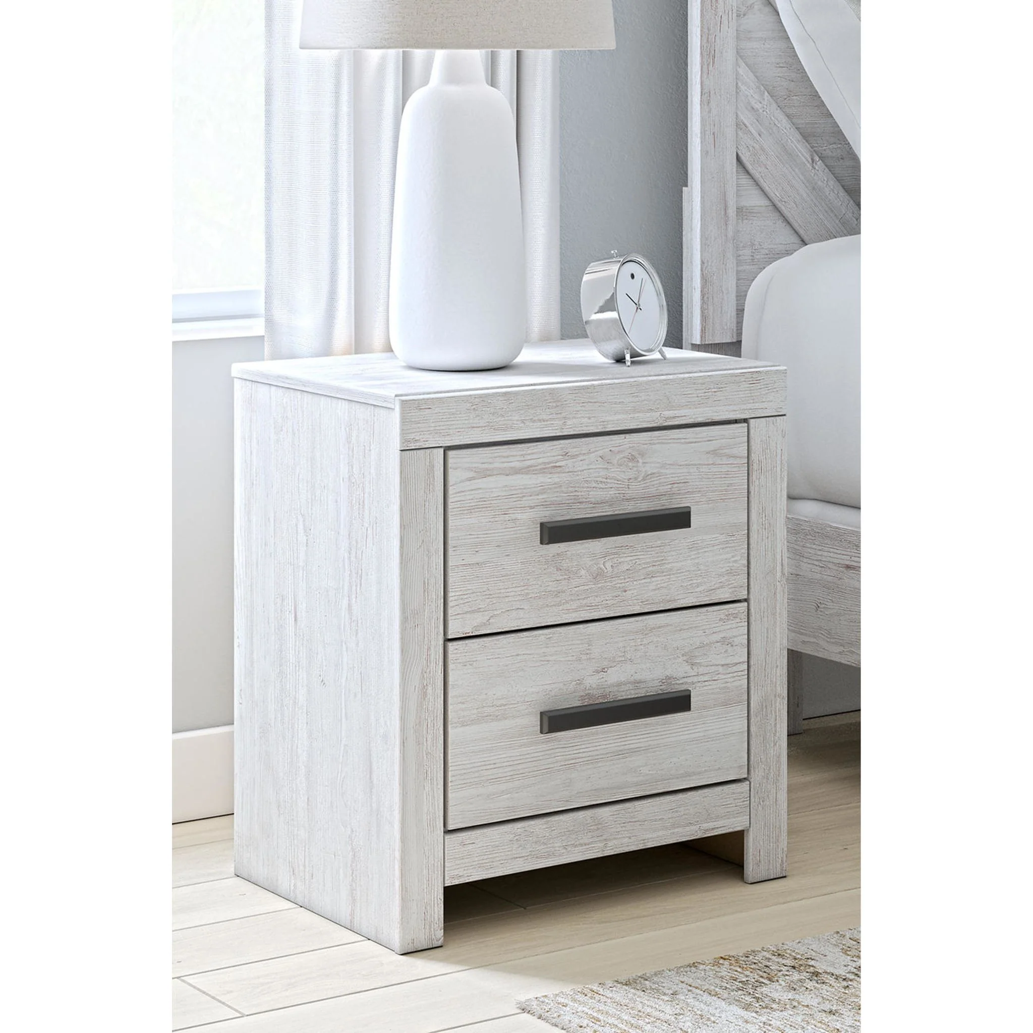 Cayboni 6 Piece Twin Panel Bedroom - Whitewash - Image 33