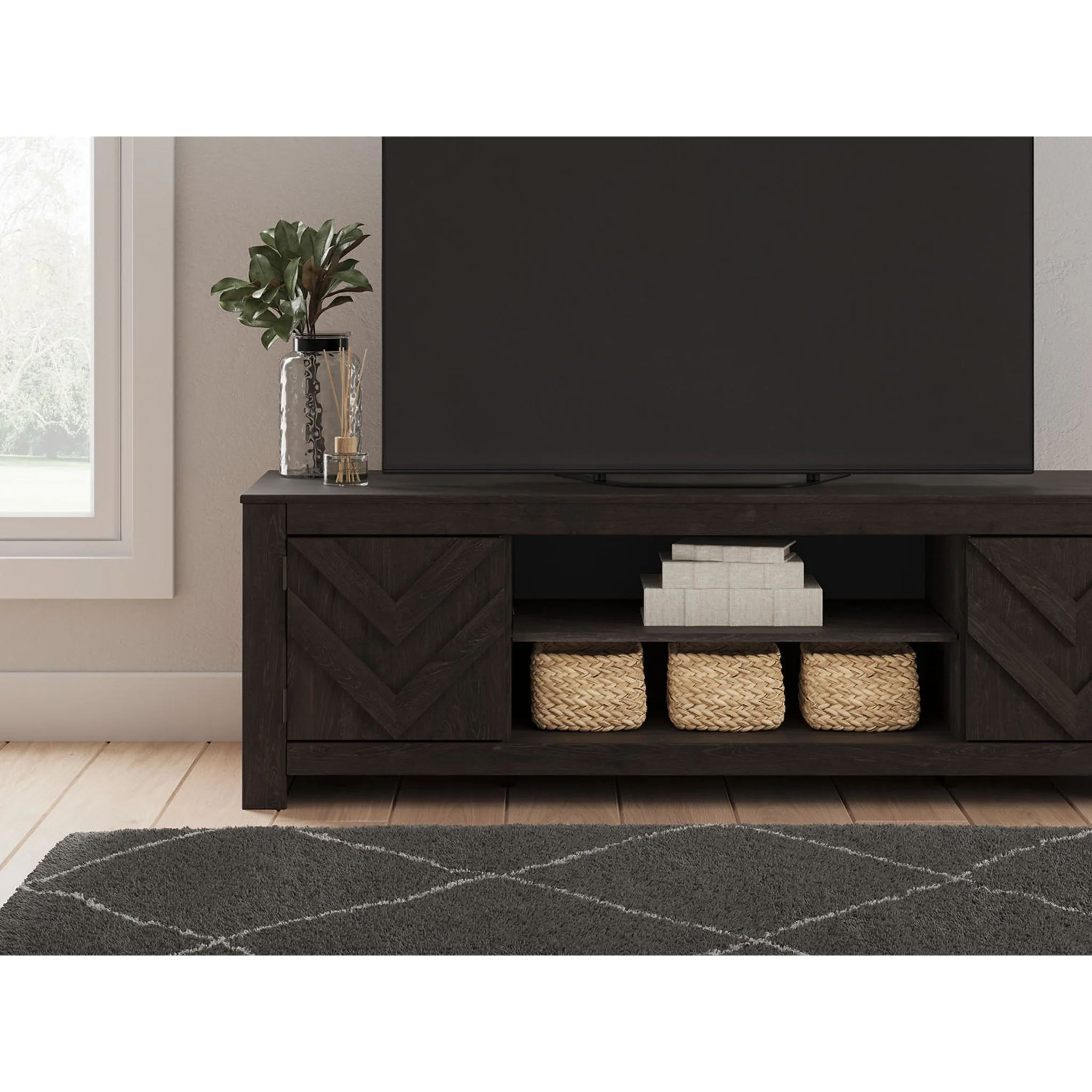 Cayboni TV Stand - Black - Image 19