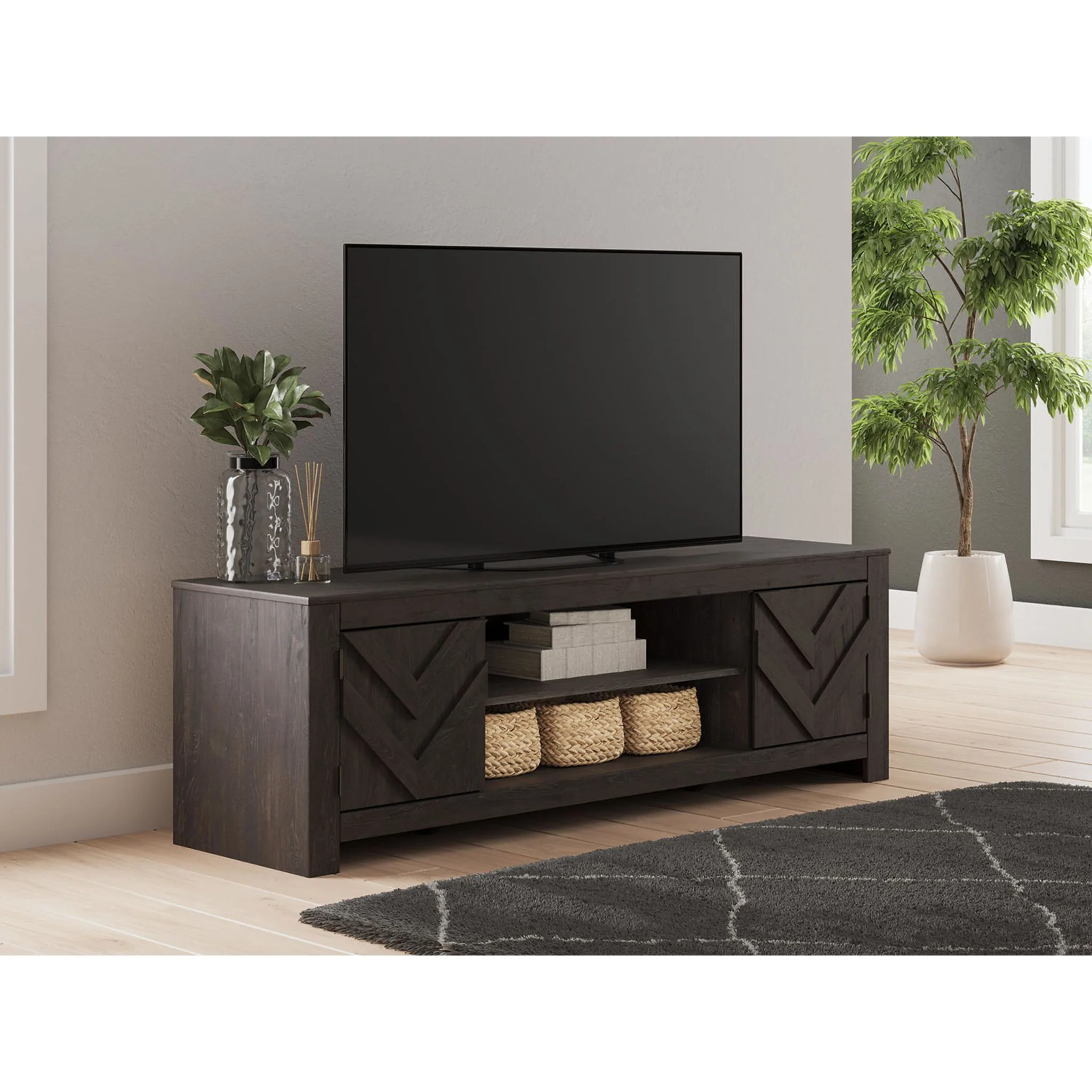 Cayboni TV Stand - Black - Image 2