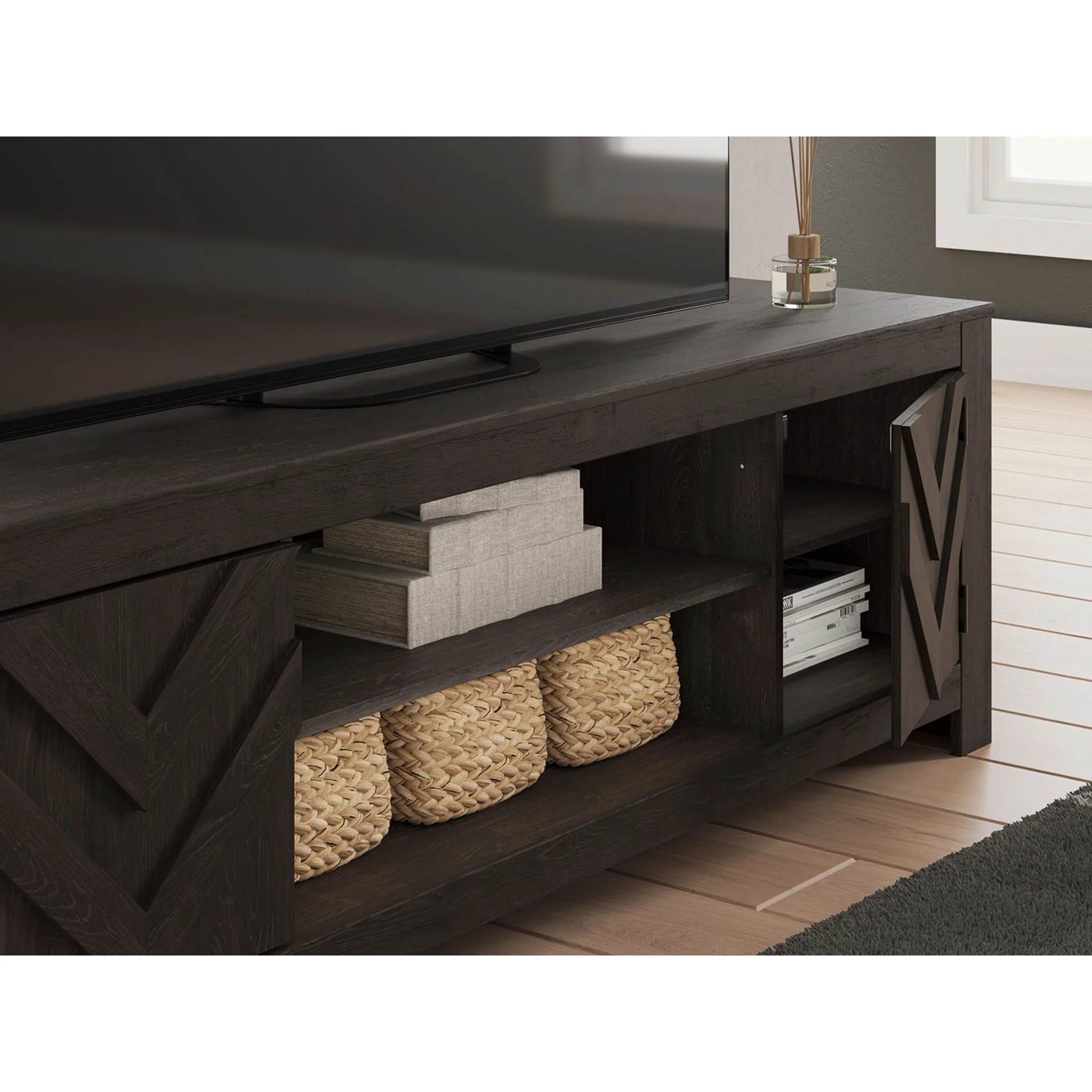 Cayboni TV Stand - Black - Image 5