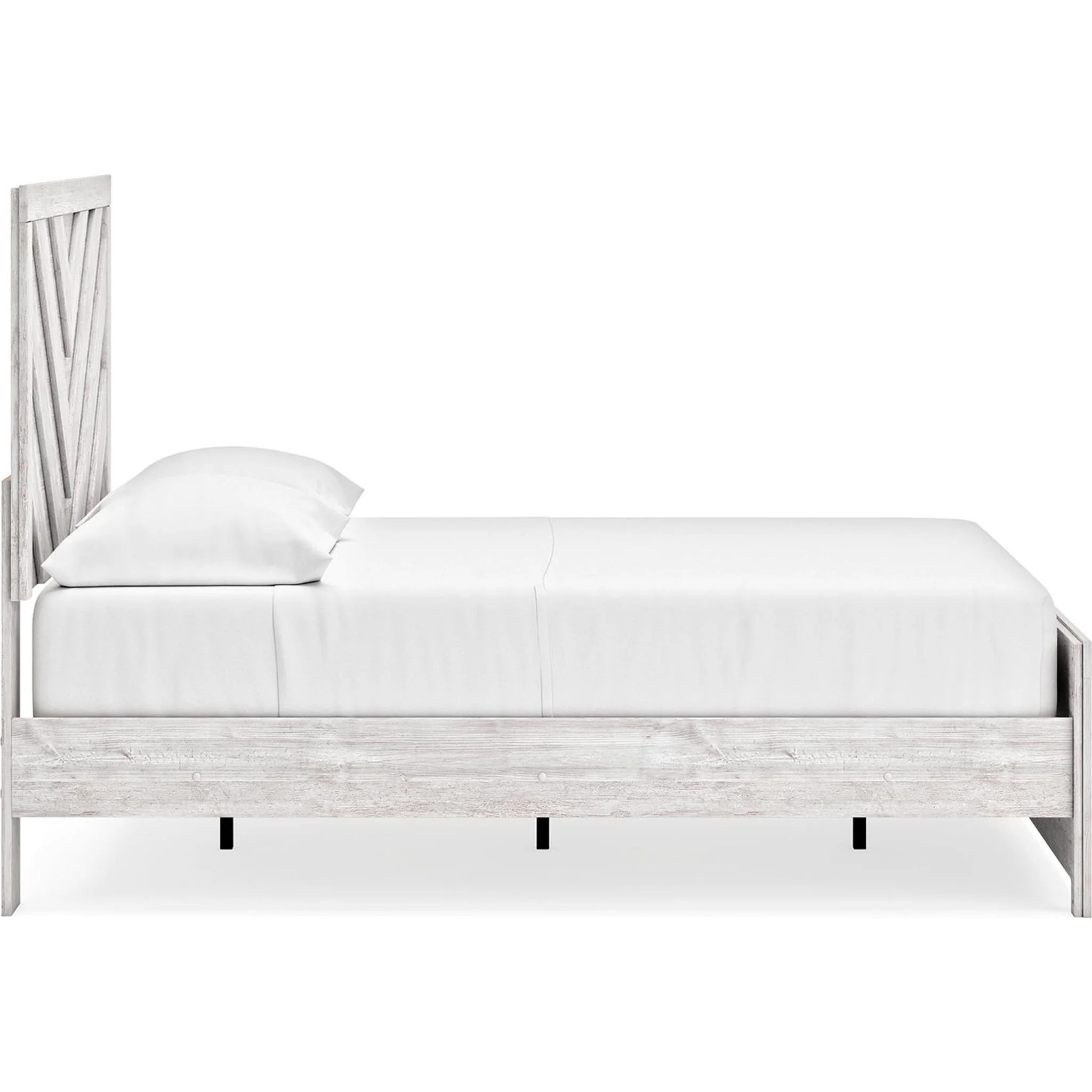 Cayboni Full Panel Bed - Whitewash - Image 10