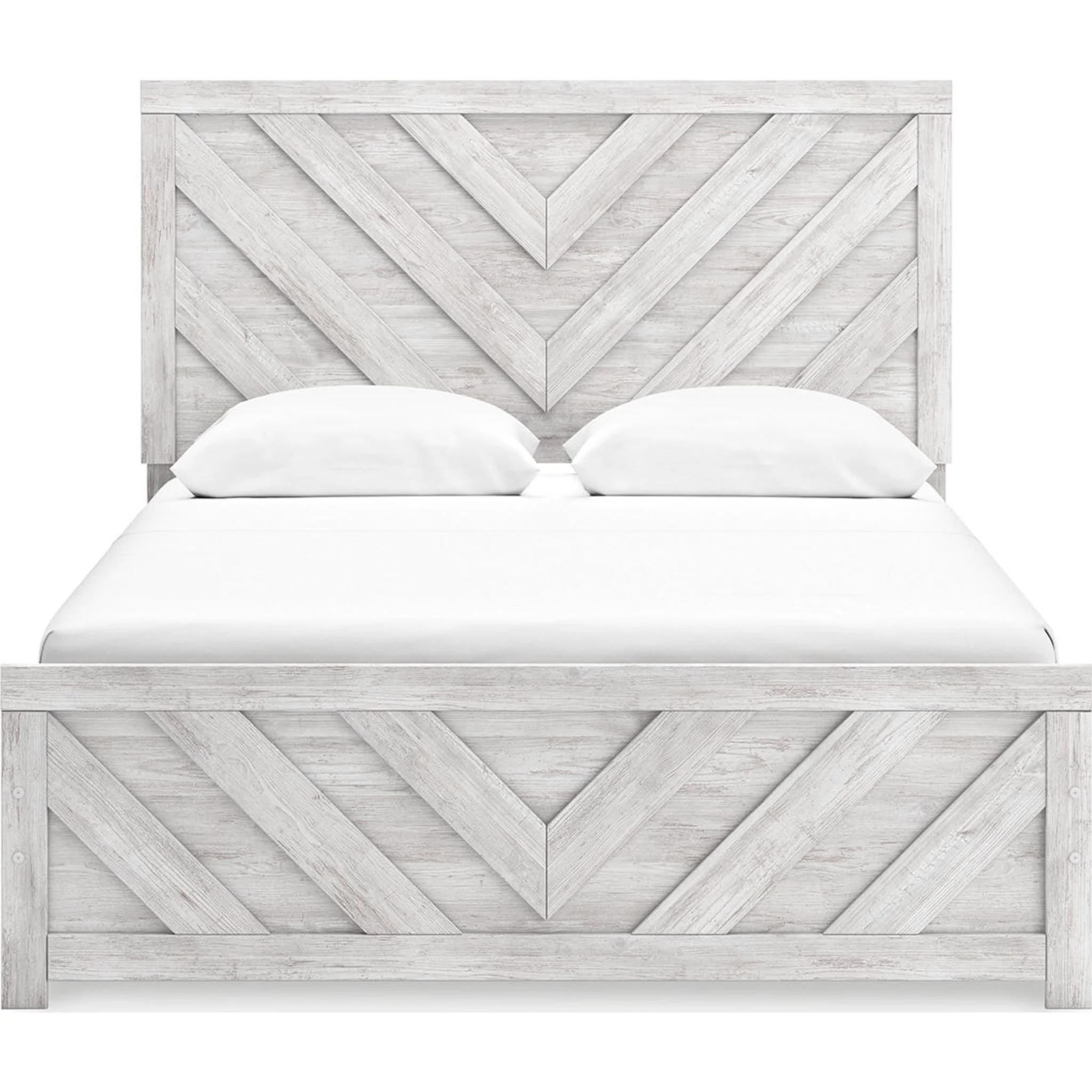 Cayboni Queen Panel Bed - Whitewash - Image 5