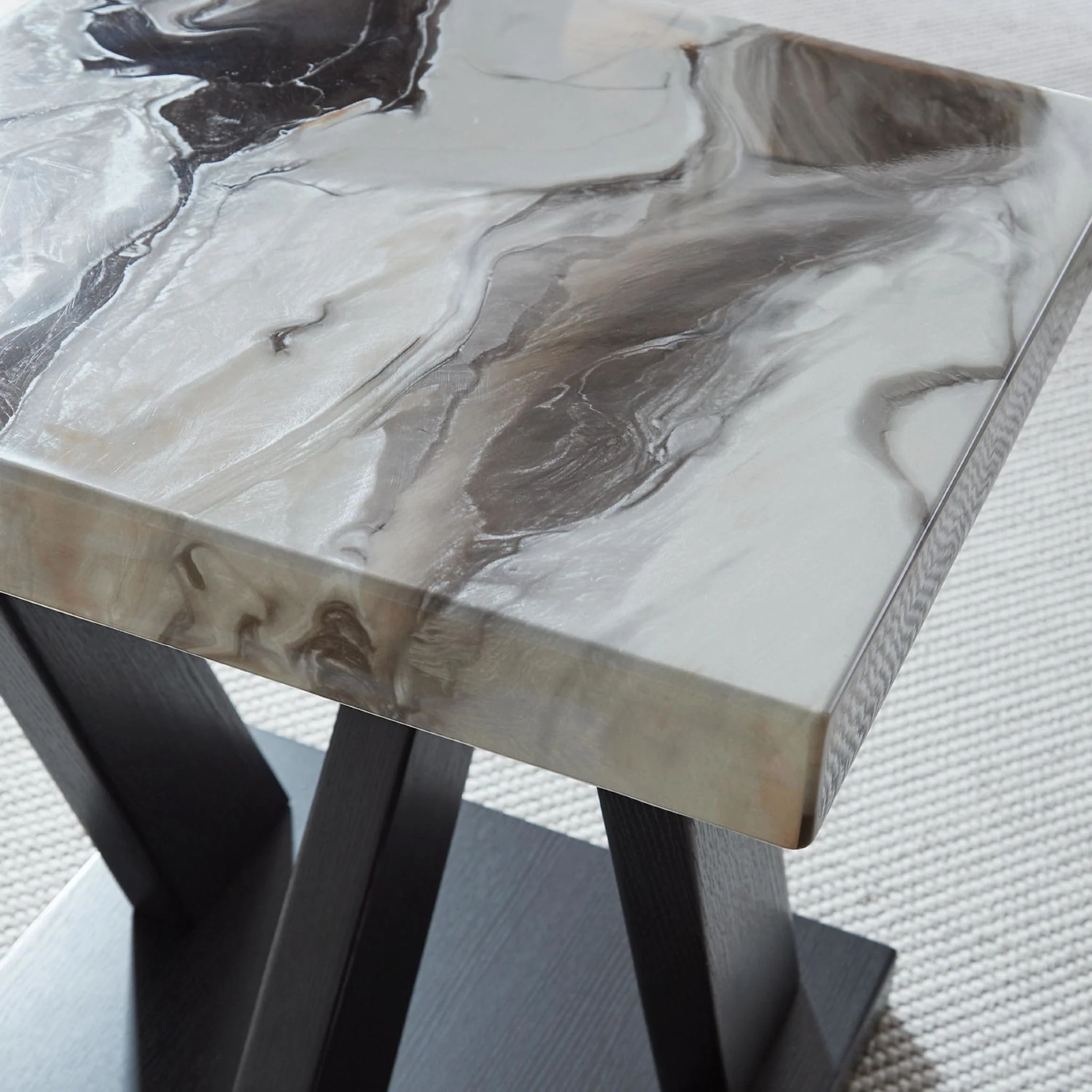 Cendill 3 Pack Tables - Dark Brown/White/Black - Image 10