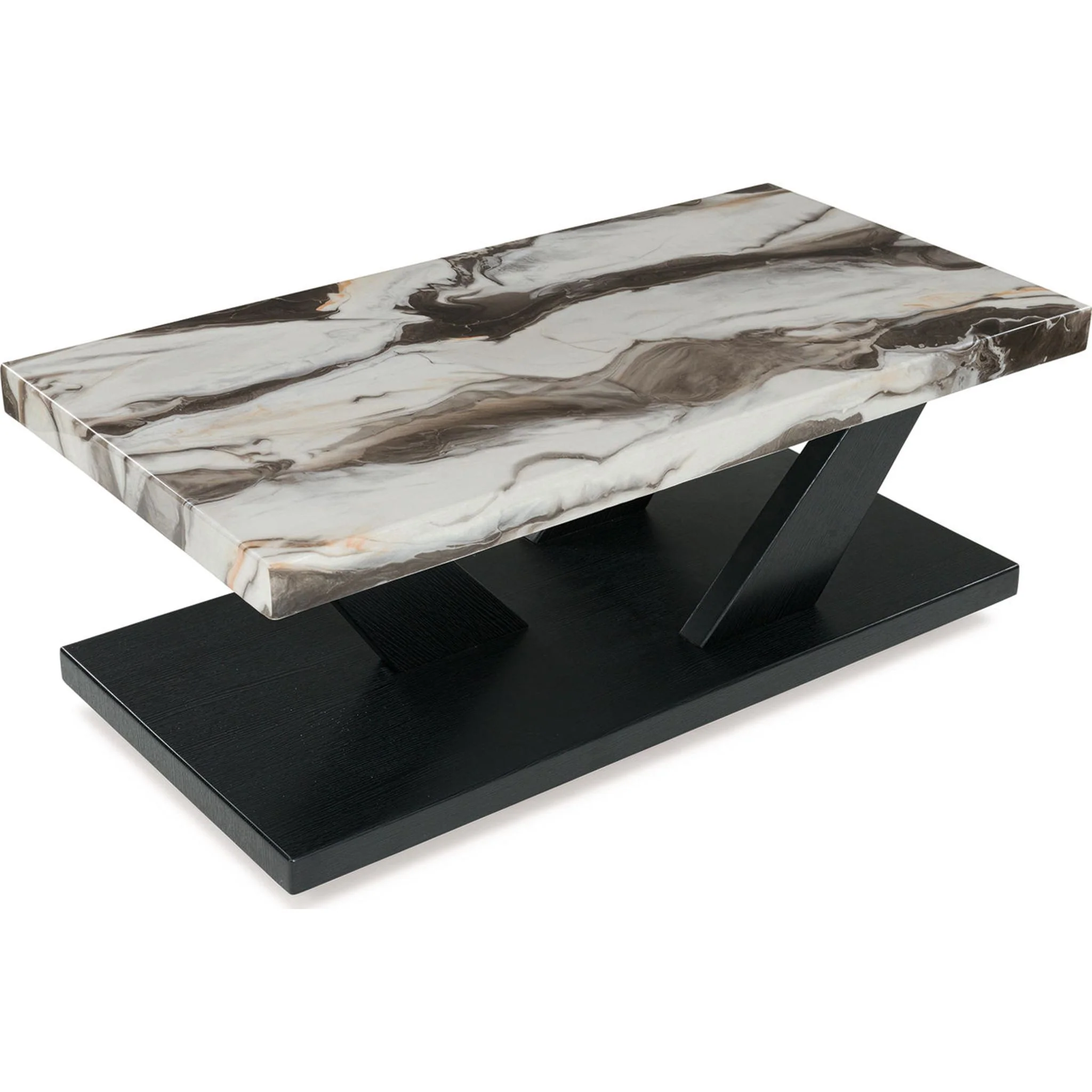 Cendill 3 Pack Tables - Dark Brown/White/Black - Image 3