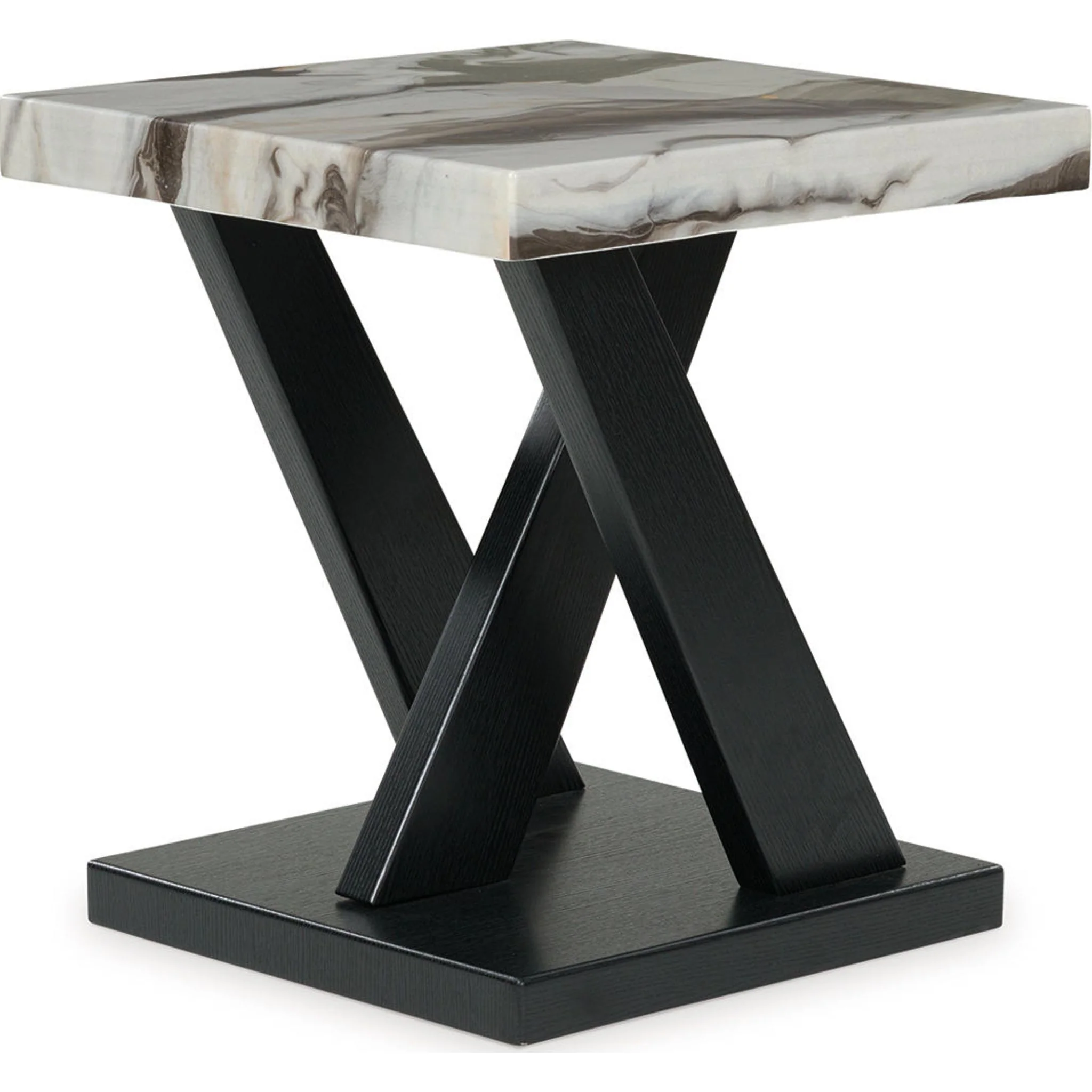 Cendill 3 Pack Tables - Dark Brown/White/Black - Image 9