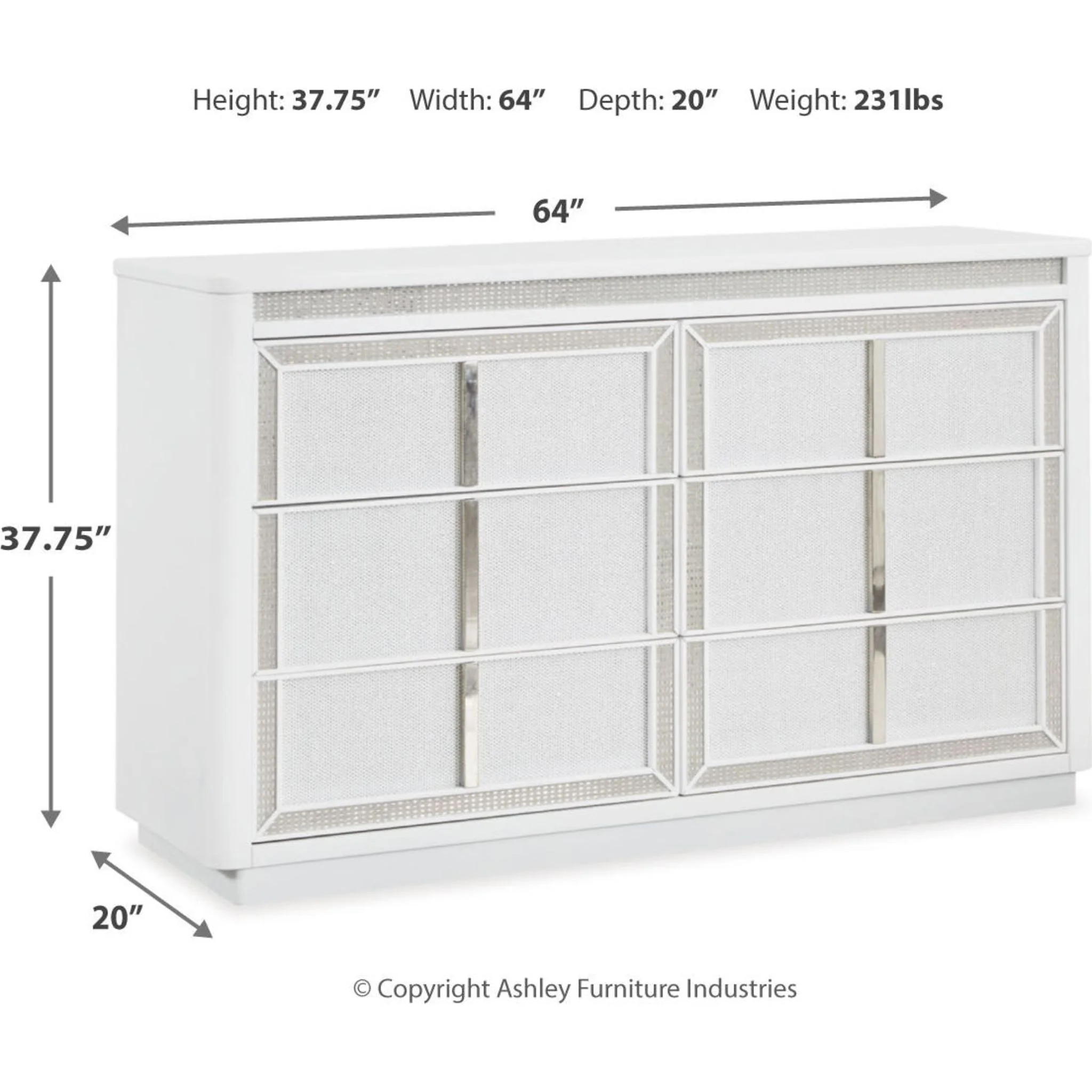 Chalanna Dresser - White - Image 3