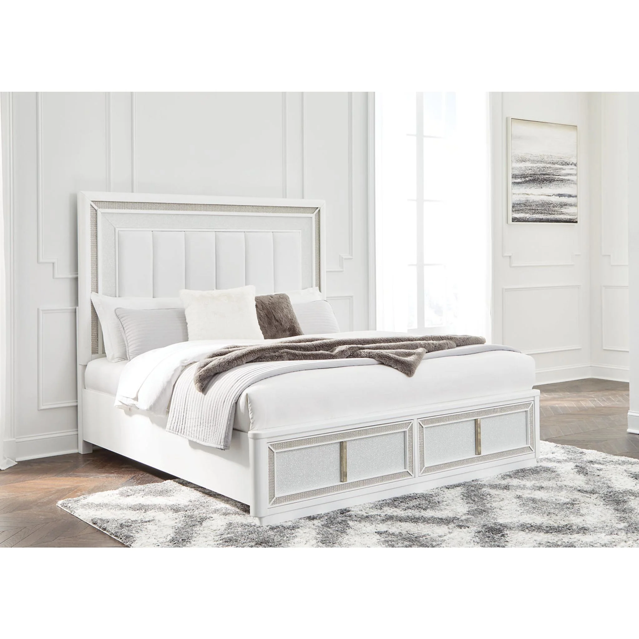 Chalanna Storage Bed - White - Image 15