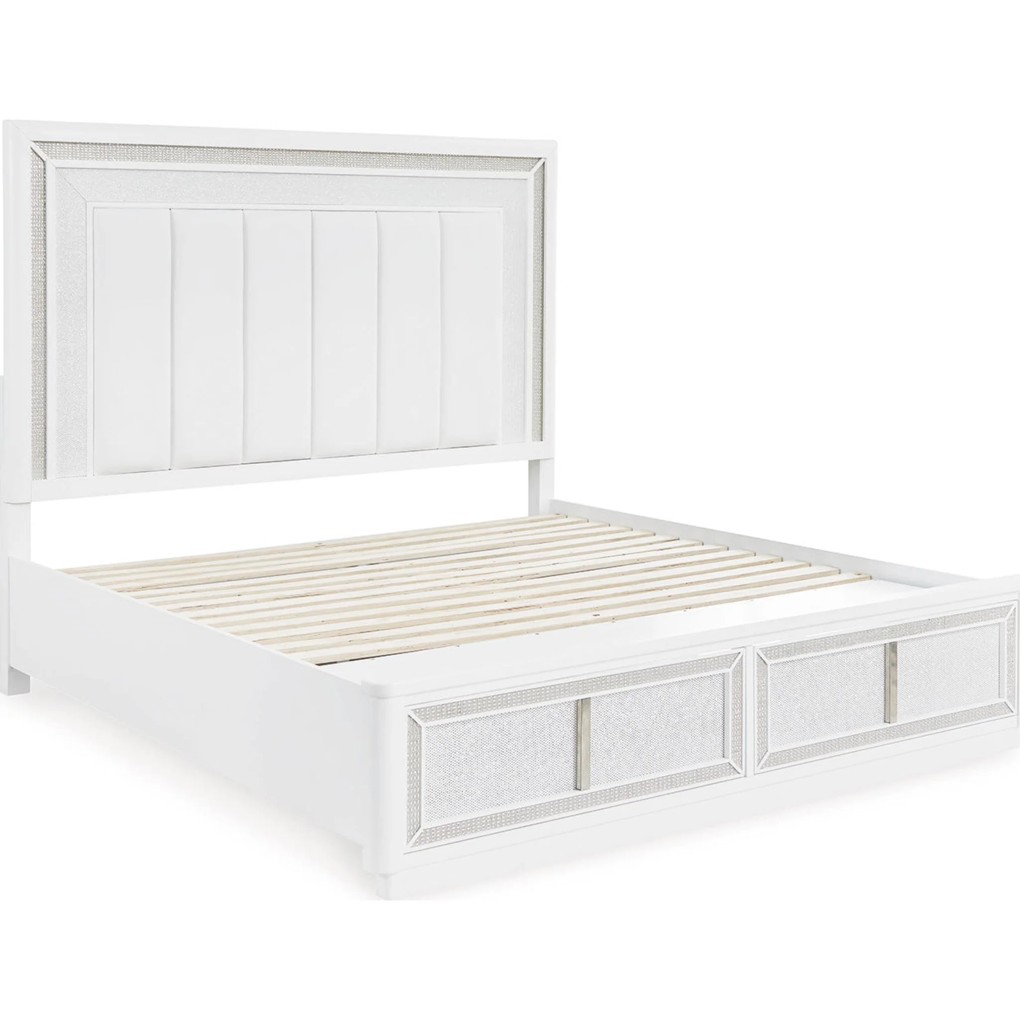 Chalanna Storage Bed - White - Image 7