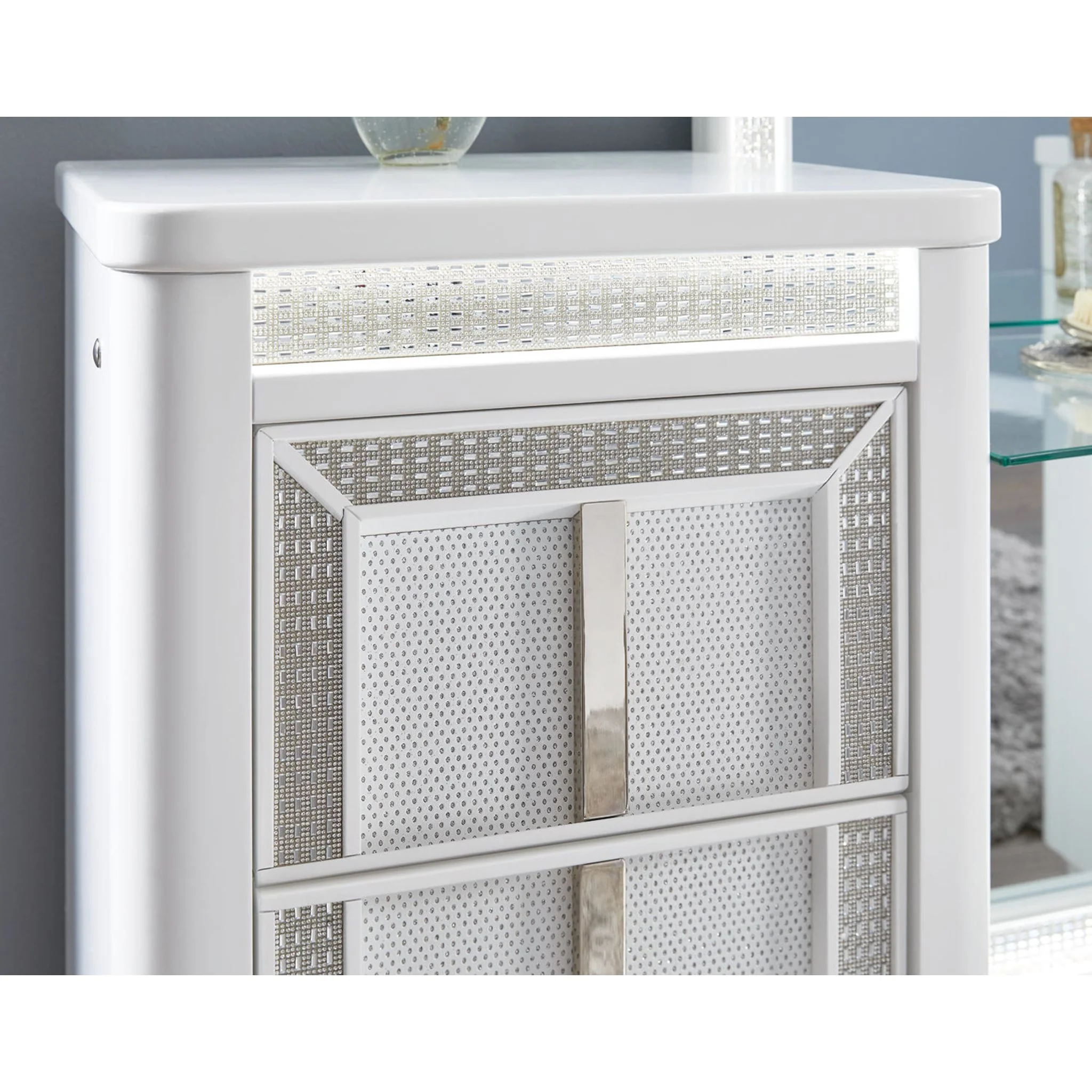 Chalanna Vanity and Mirror - White - Image 7