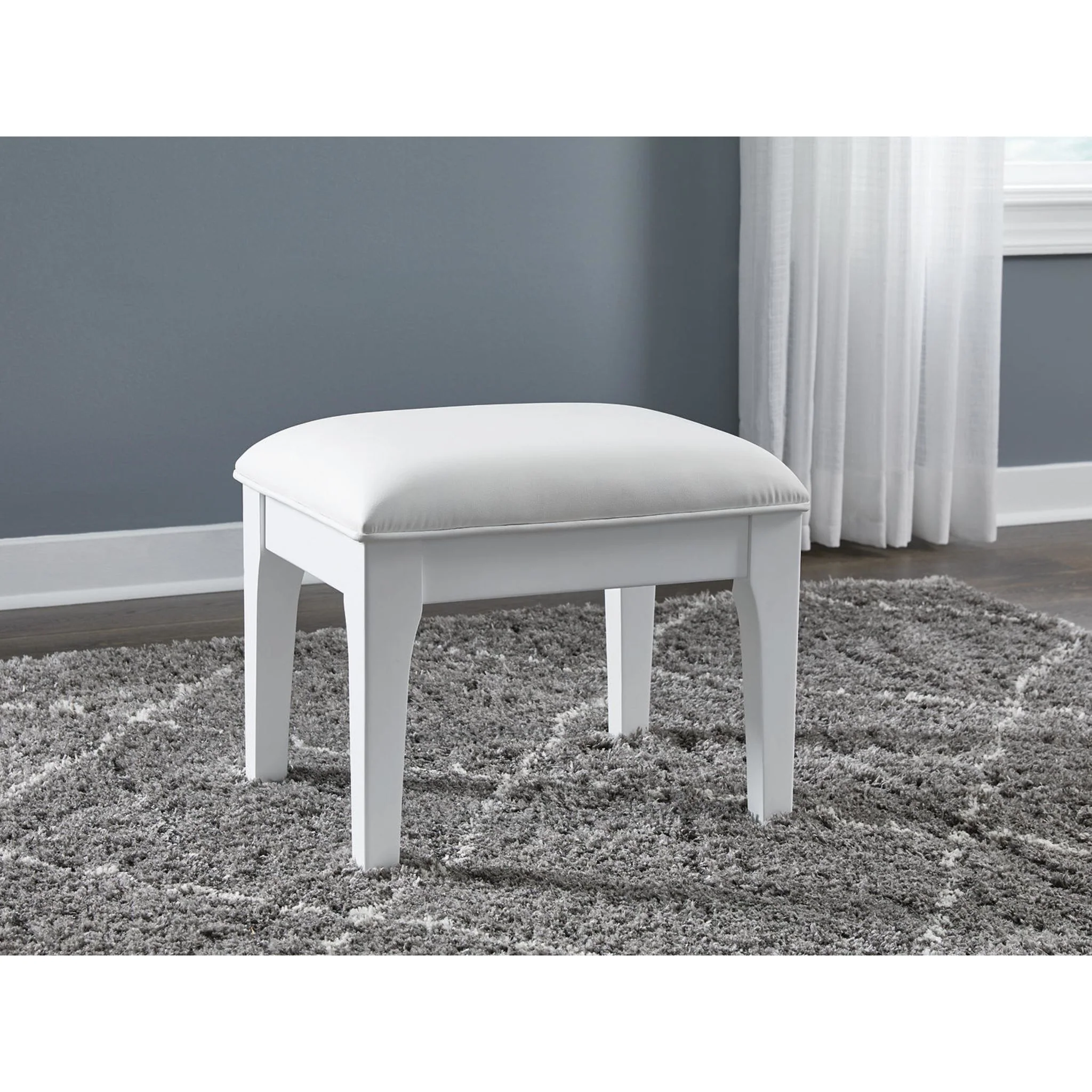 Chalanna Vanity Stool - White - Image 2