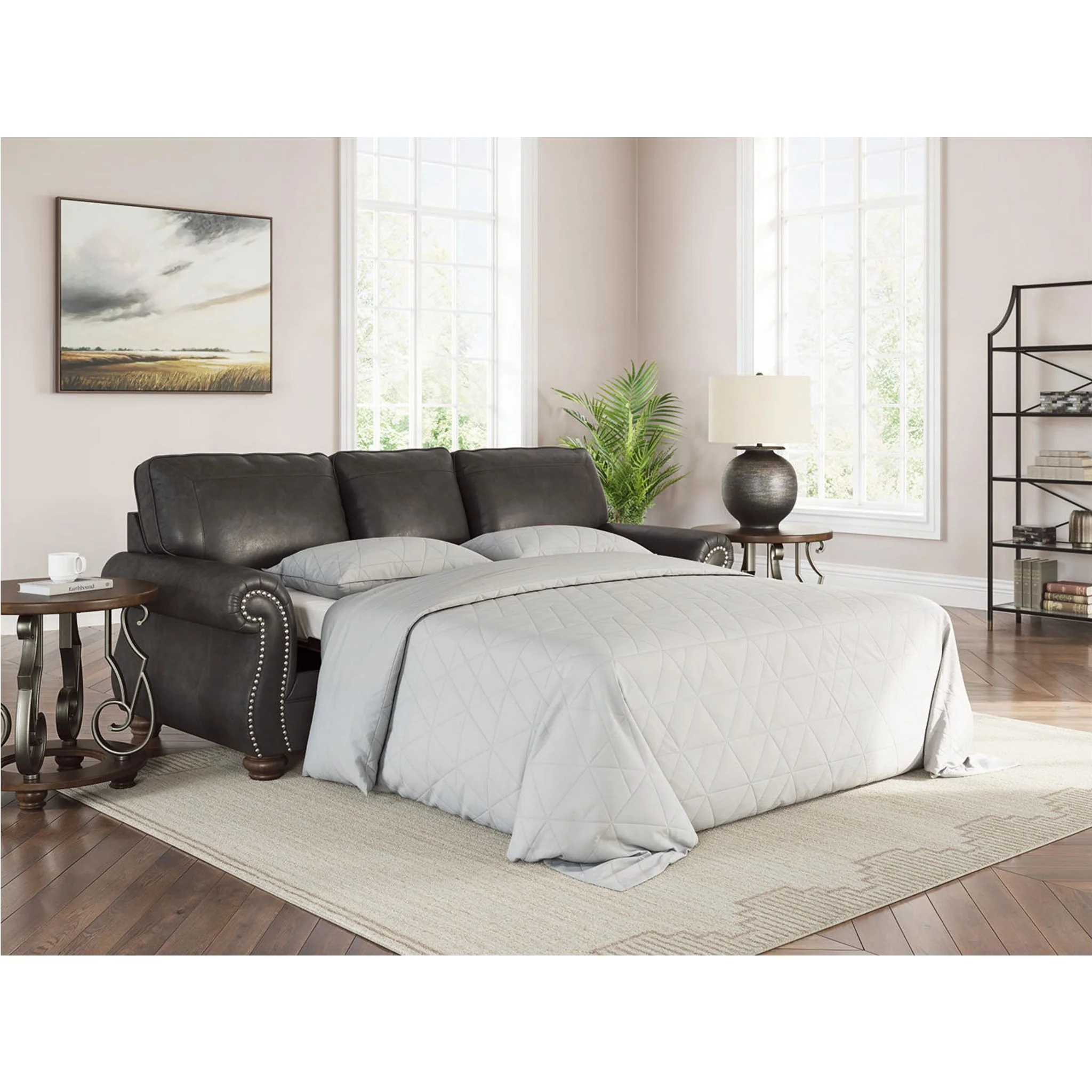 Chasemore Queen Sofa Bed - Granite - Image 2