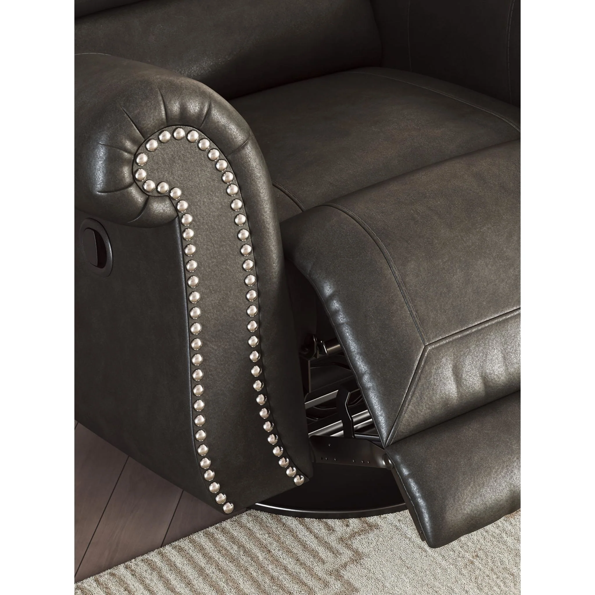 Chasemore Swivel Glider Recliner - Granite - Image 10