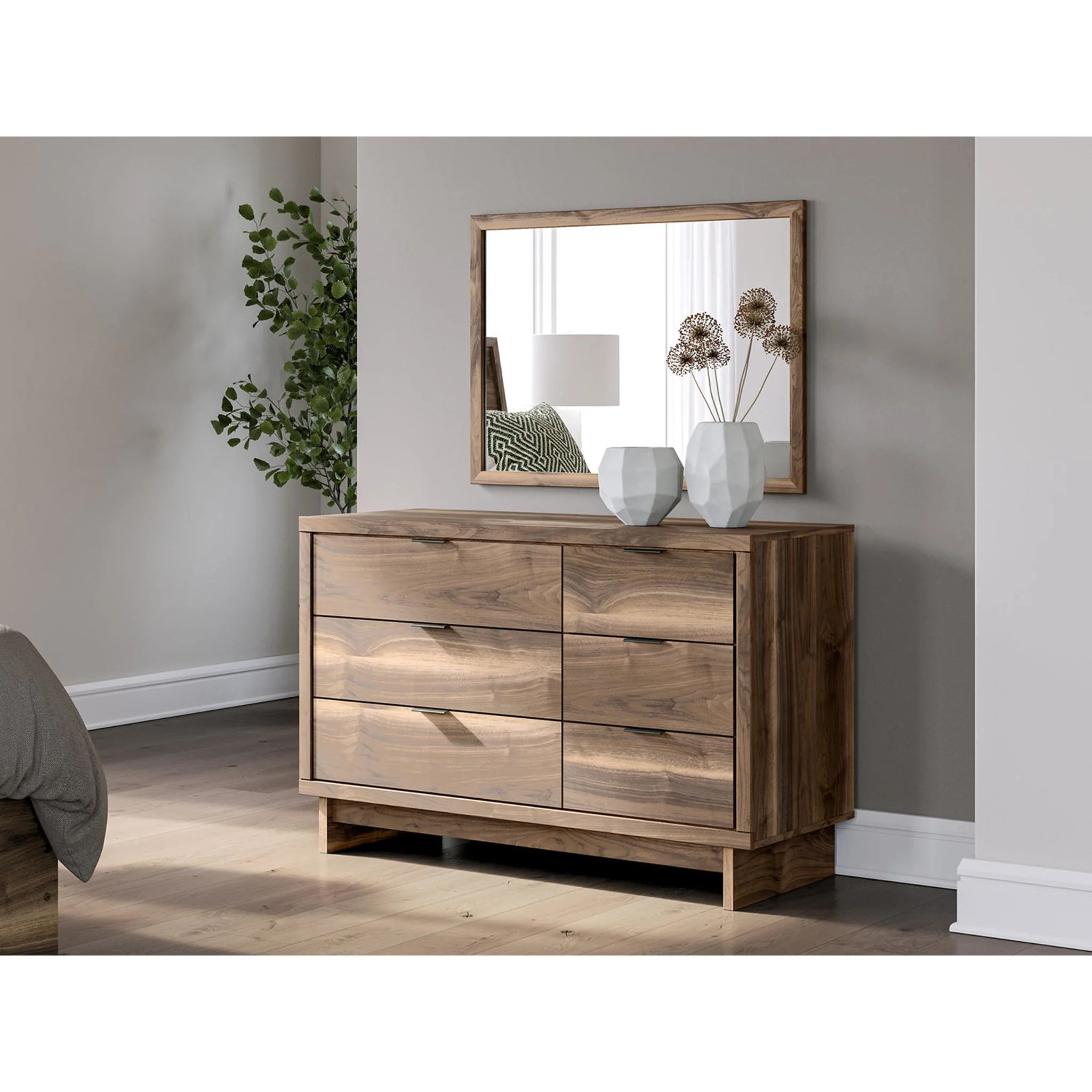 Chirason Dresser and Mirror - Brown - Image 2