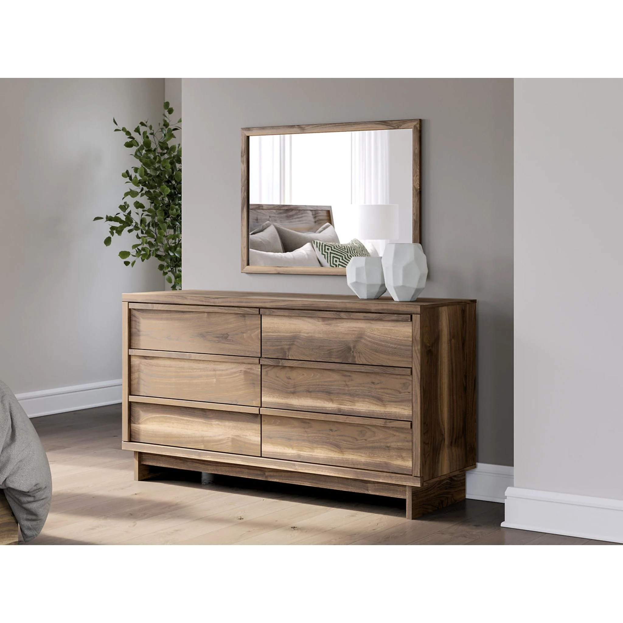 Chirason Dresser and Mirror - Brown - Image 2