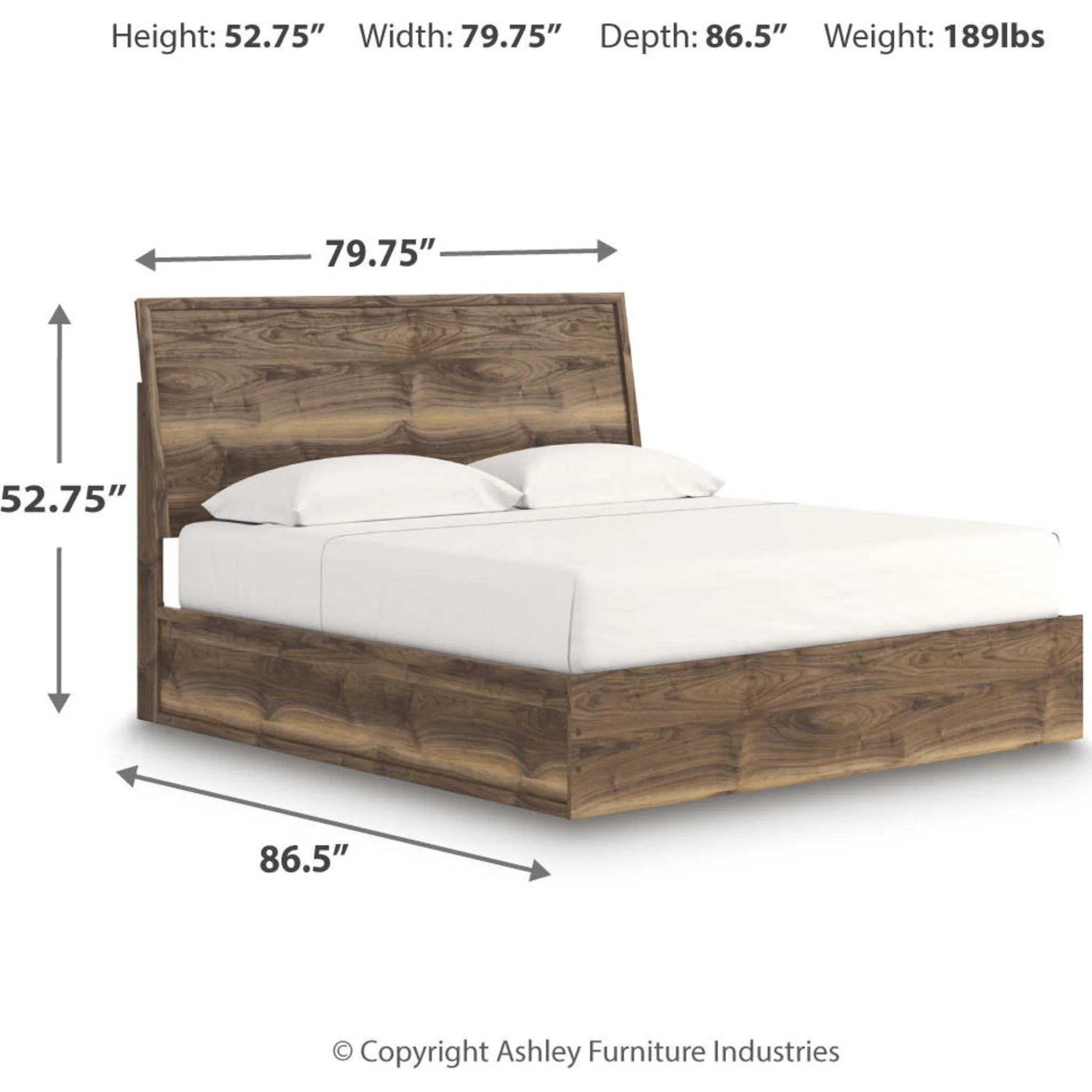 Chirason King Panel Bed - Brown - Image 3