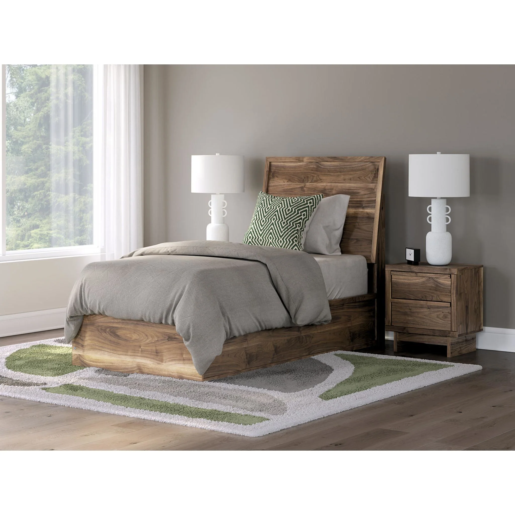 Chirason Twin Panel Bed - Brown - Image 11