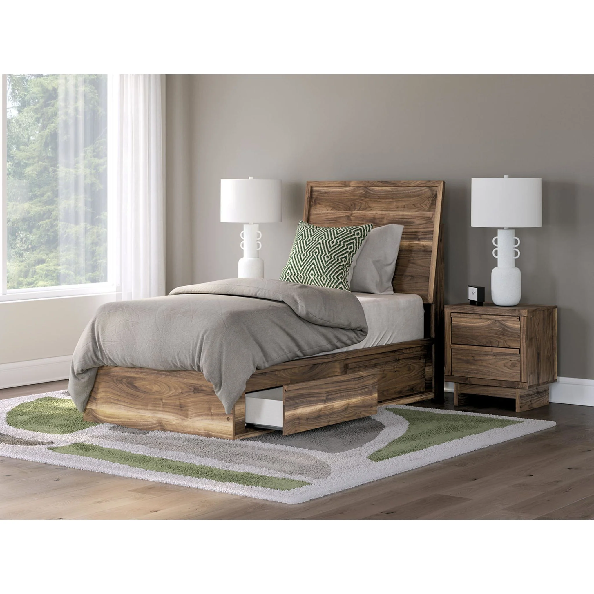 Chirason Twin Storage Bed - Brown - Image 11