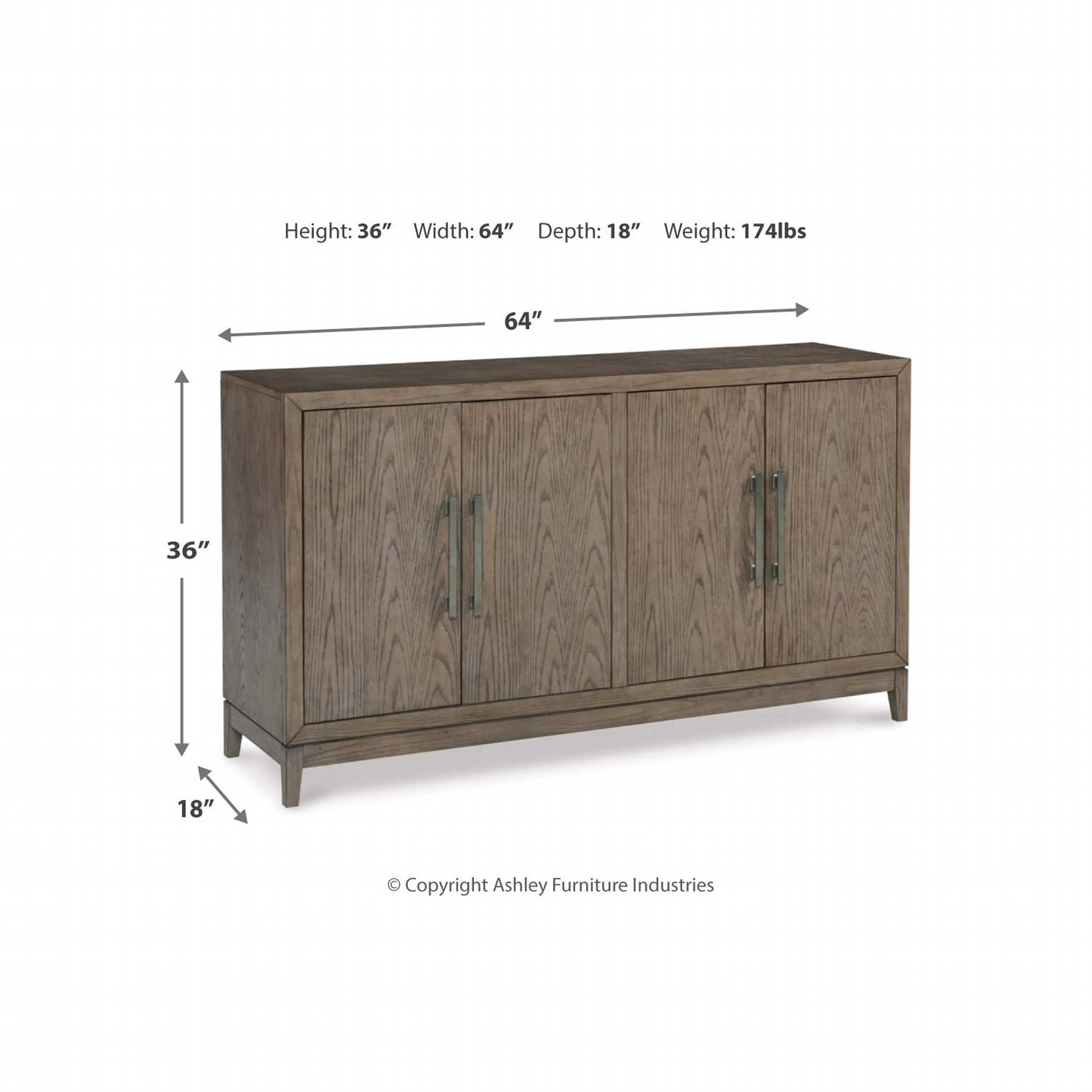 Chrestner Dining Server - Gray - (D983-60) - Image 7