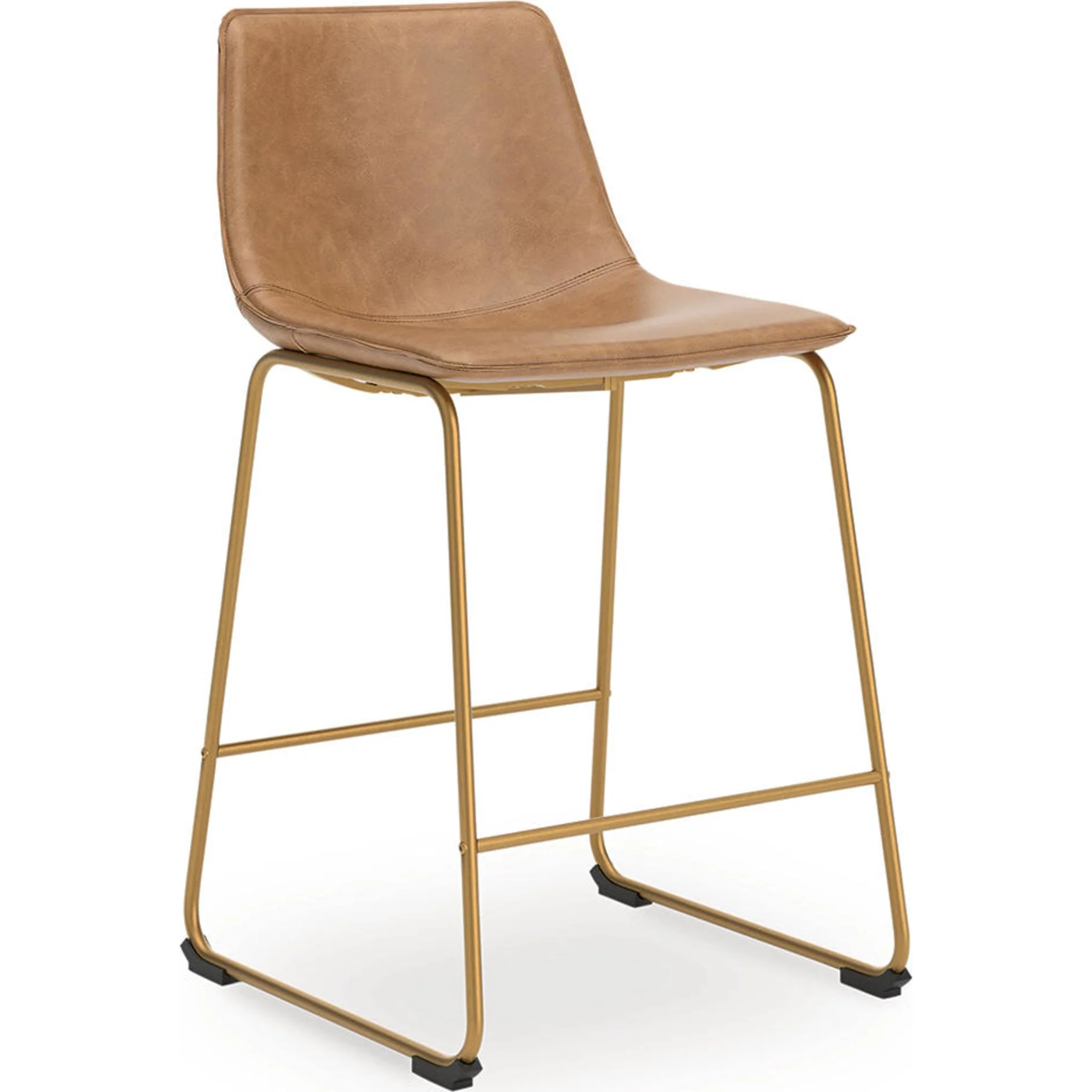Ciabori Counter Height Stool - Toast/Gold - (PCD373-324)